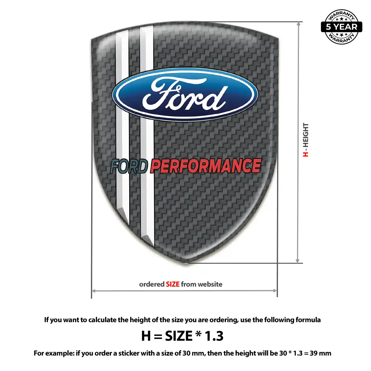 Ford Silicone Emblem Refined Design