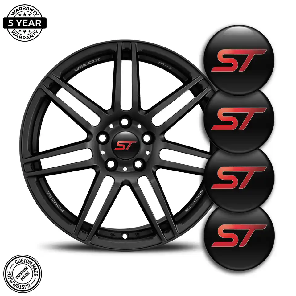 Ford ST Domed Sticker Self-Adhesive Stylish Design