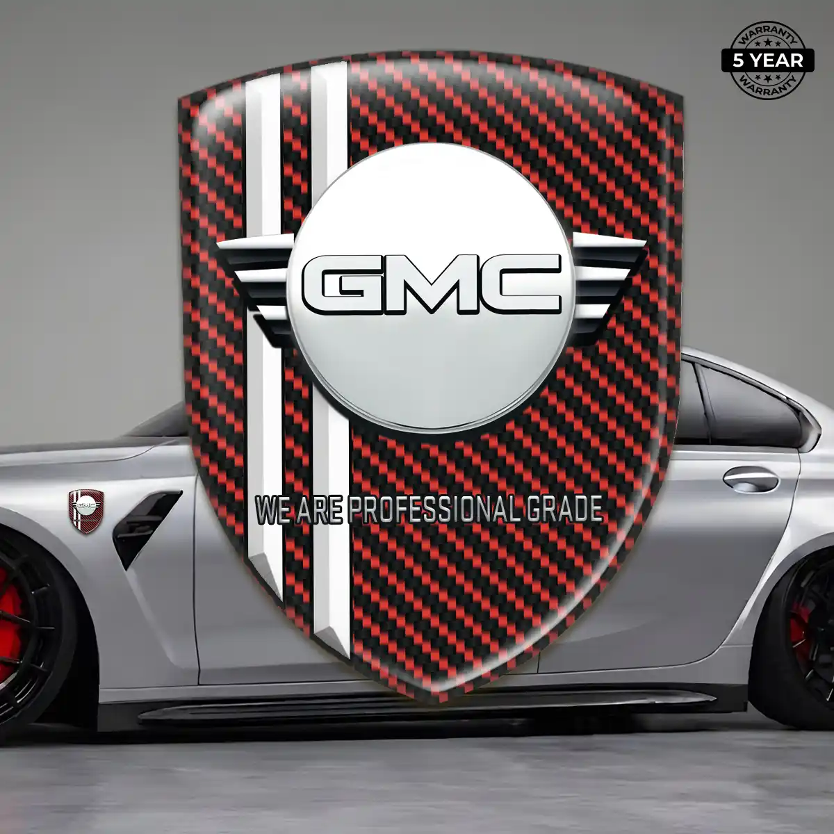 GMC 3D Badge Sticker Interior Luxe