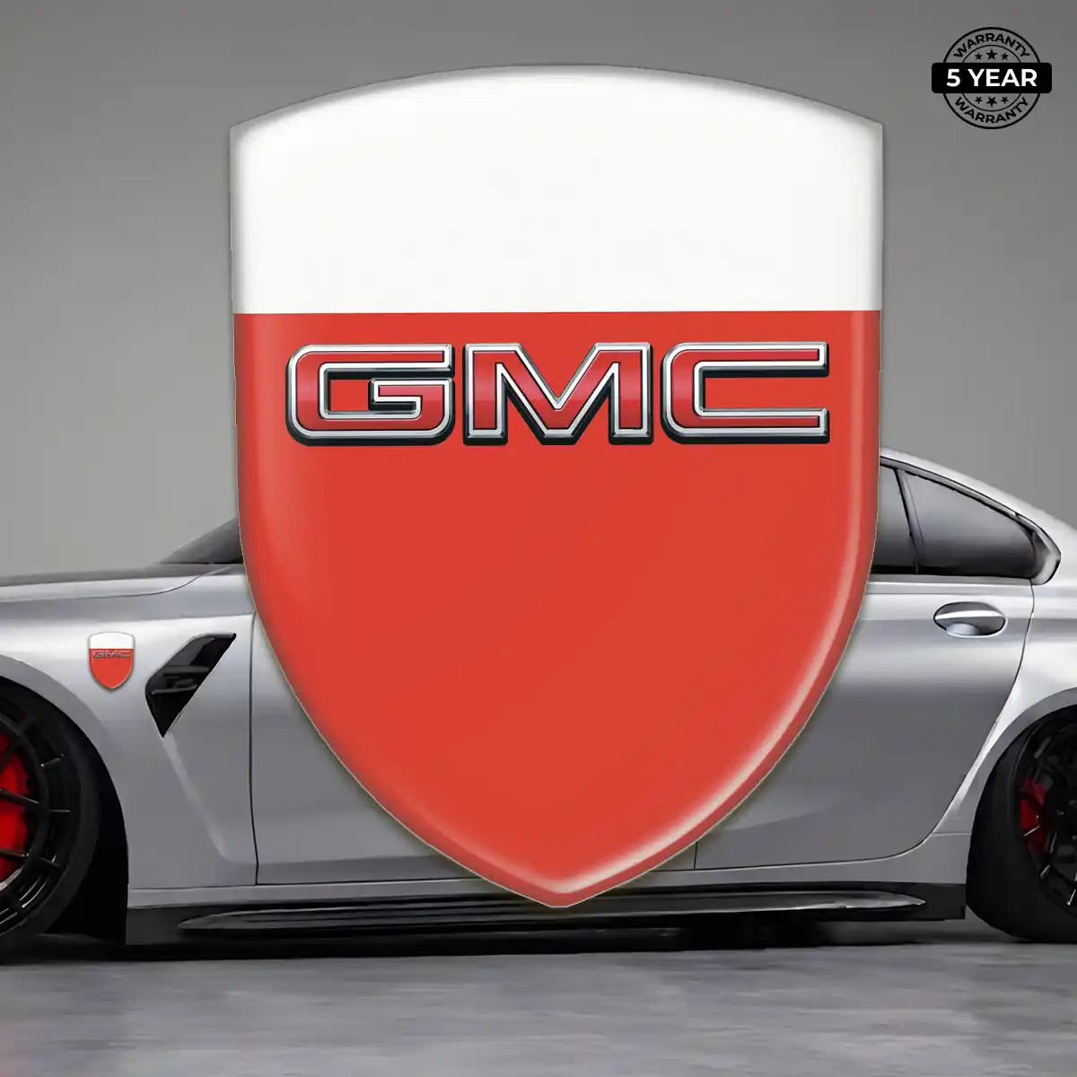 GMC 3D Badge Sticker Refined Design