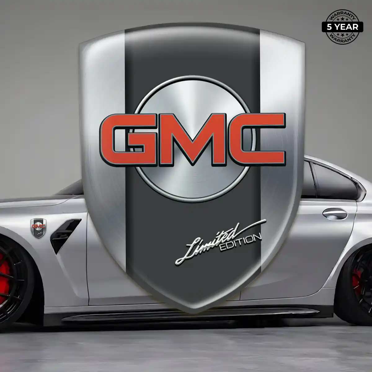 GMC 3D Badge Sticker Sleek Style