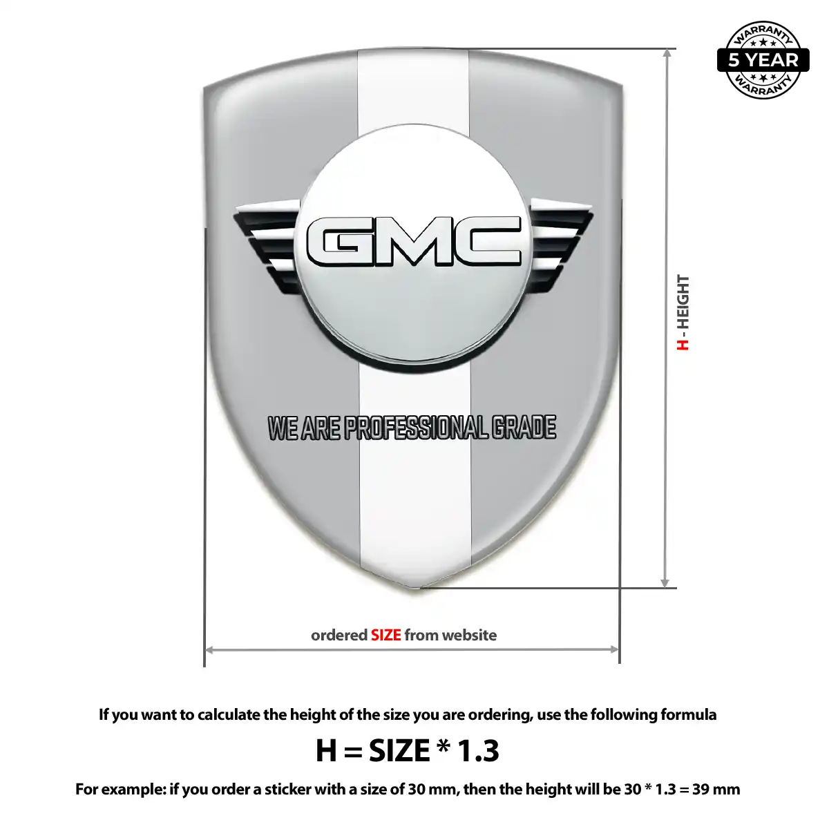 GMC 3D Domed Sticker Exclusive Series