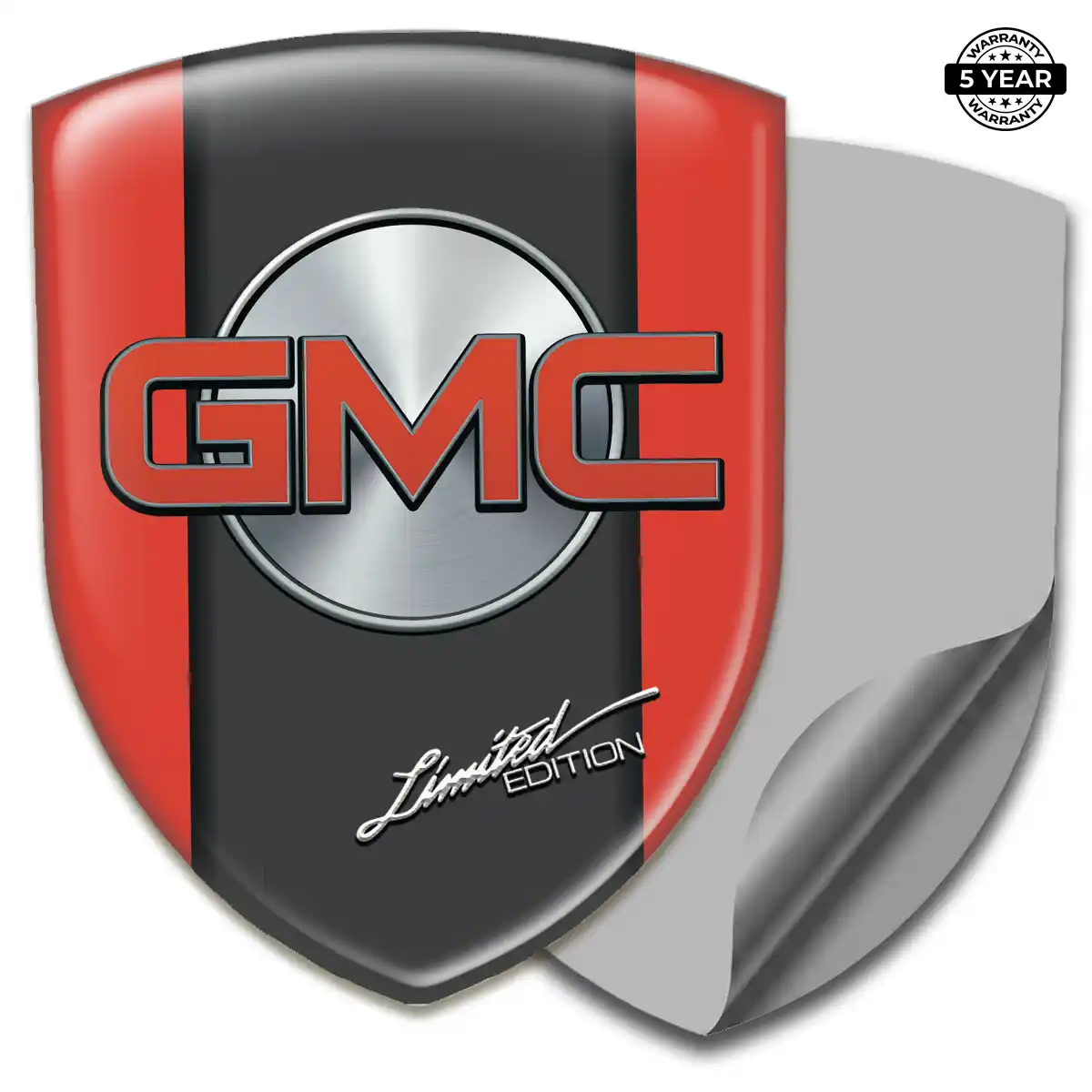 GMC 3D Domed Sticker Refined Design