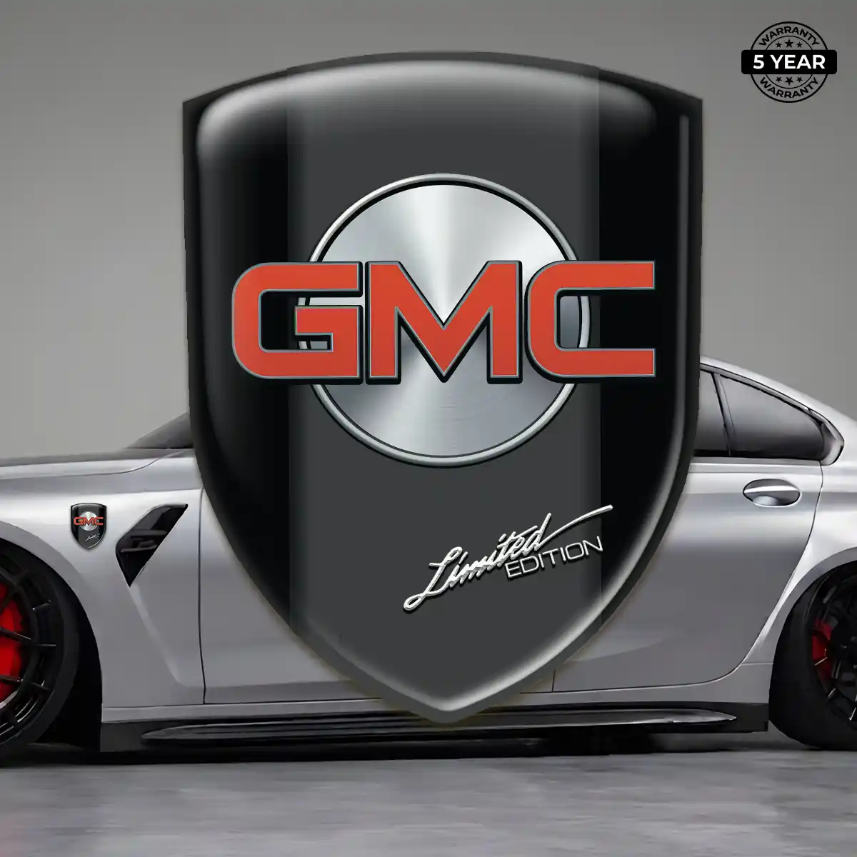 GMC 3D Domed Sticker Sleek Style