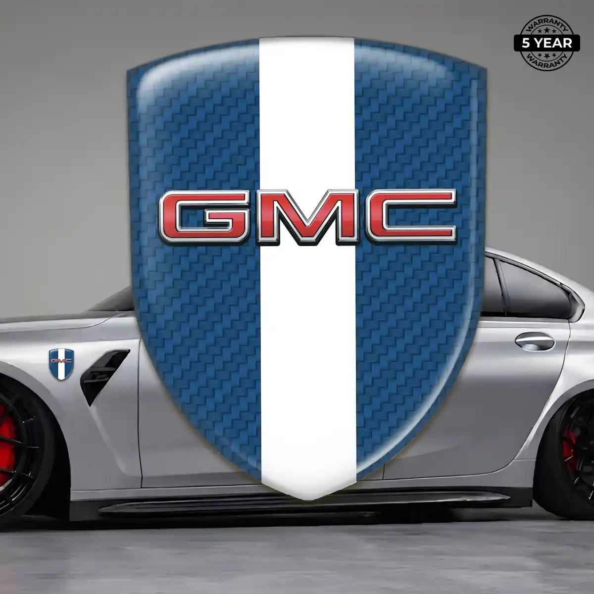 GMC 3D Emblem Sticker Premium Dome