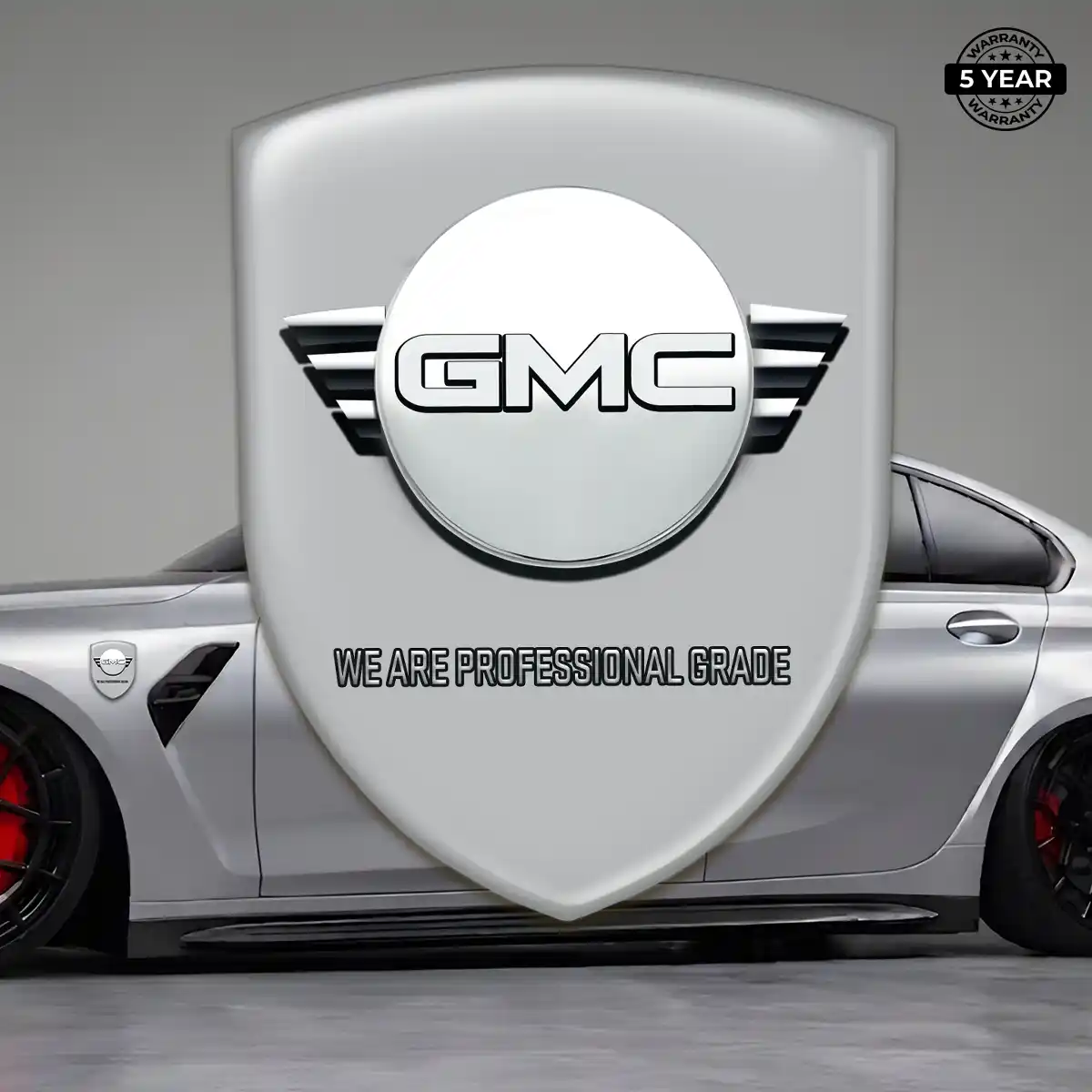 GMC 3D Emblem Sticker Refined Design