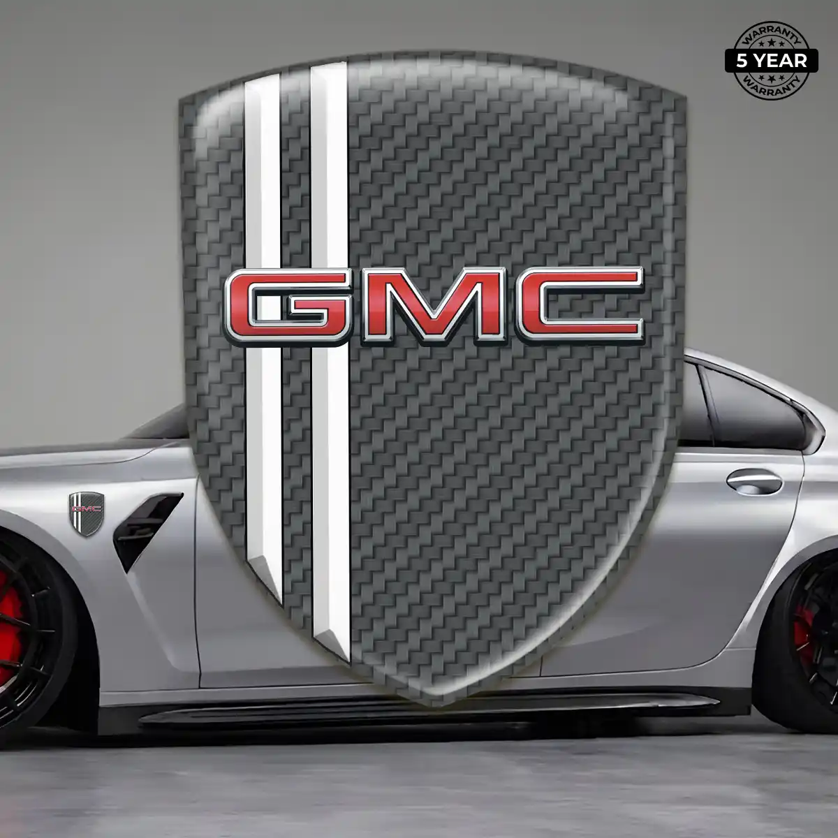 GMC 3D Emblem Sticker Resin Luxe