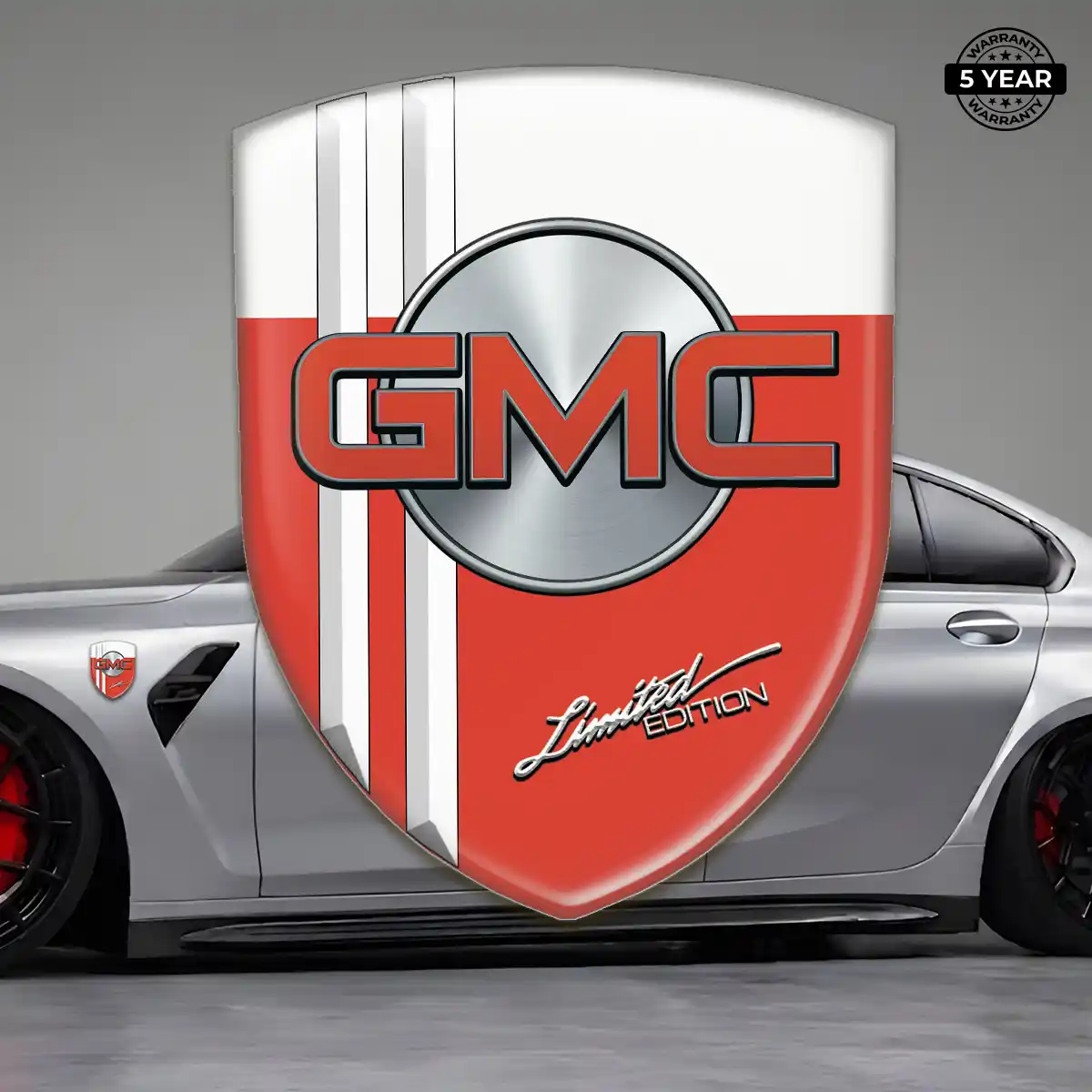 GMC 3D Emblem Sticker Sleek Style