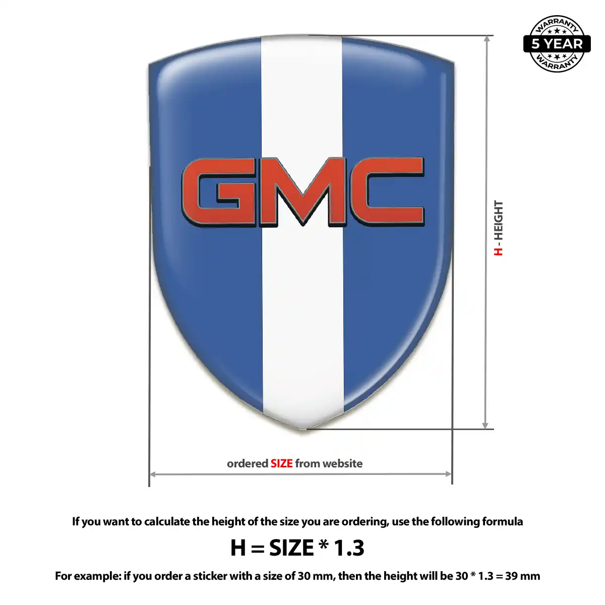 GMC 3D Gel Sticker Exclusive Series