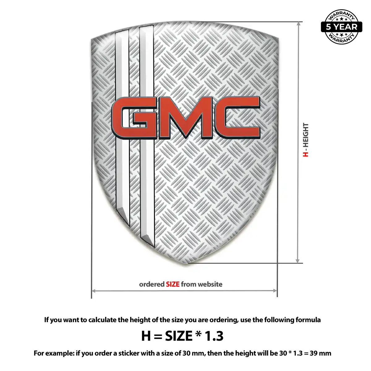 GMC 3D Gel Sticker Opulent Line