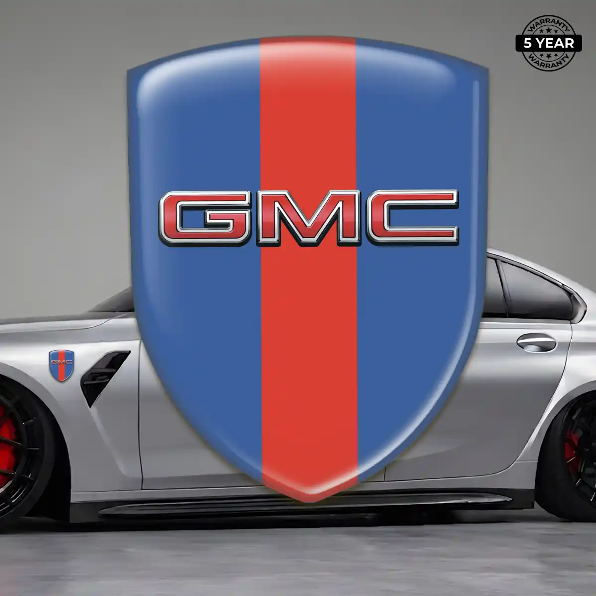 GMC 3D Gel Sticker Refined Design