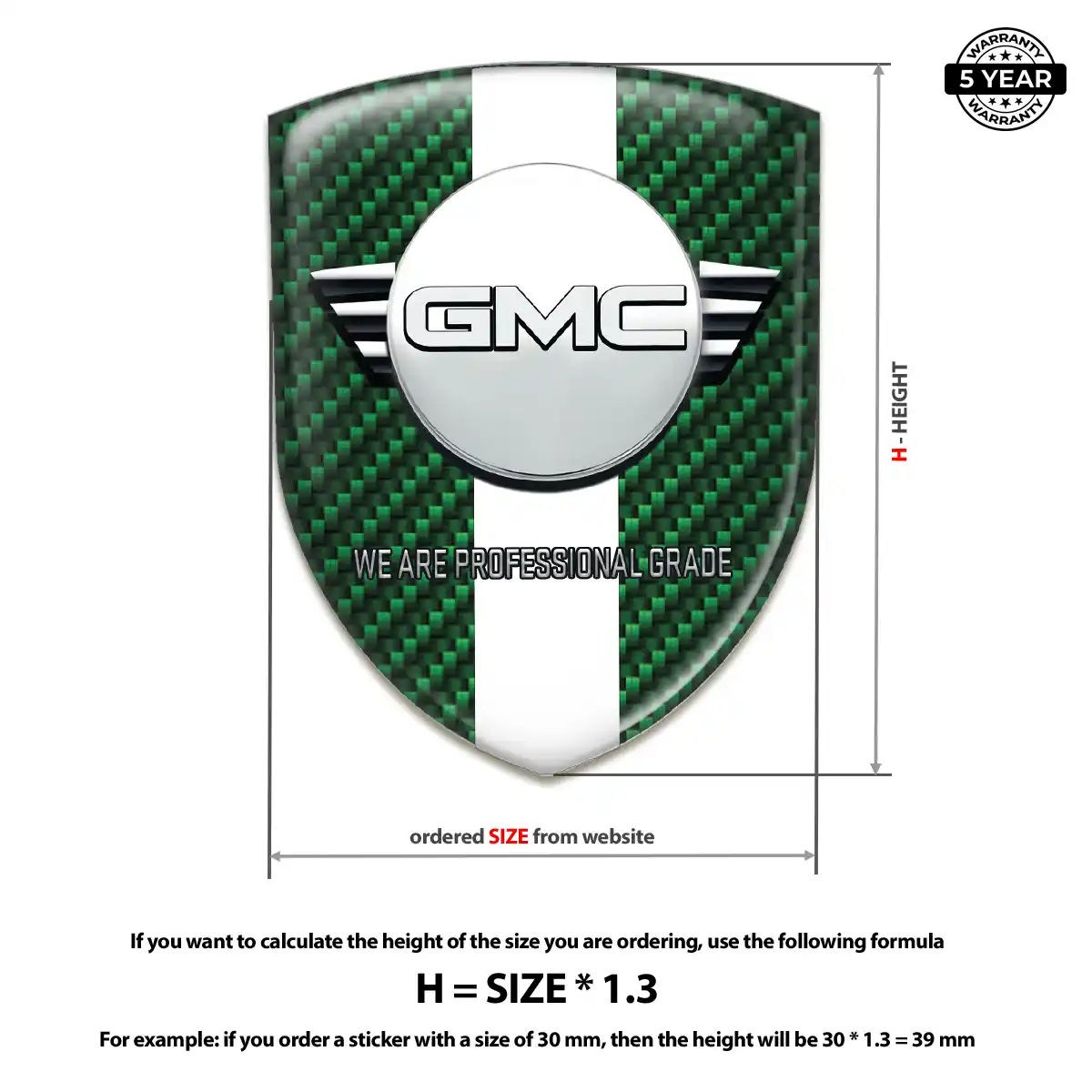 GMC 3D Gel Sticker Resin Luxe
