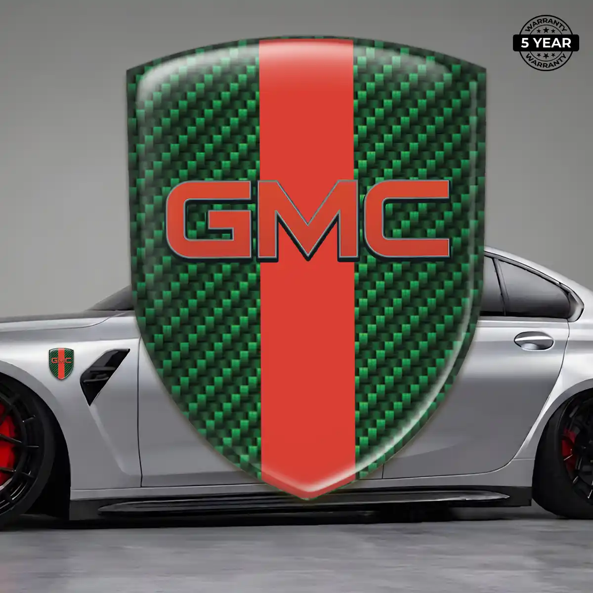 GMC 3D Logo Sticker Premium Dome