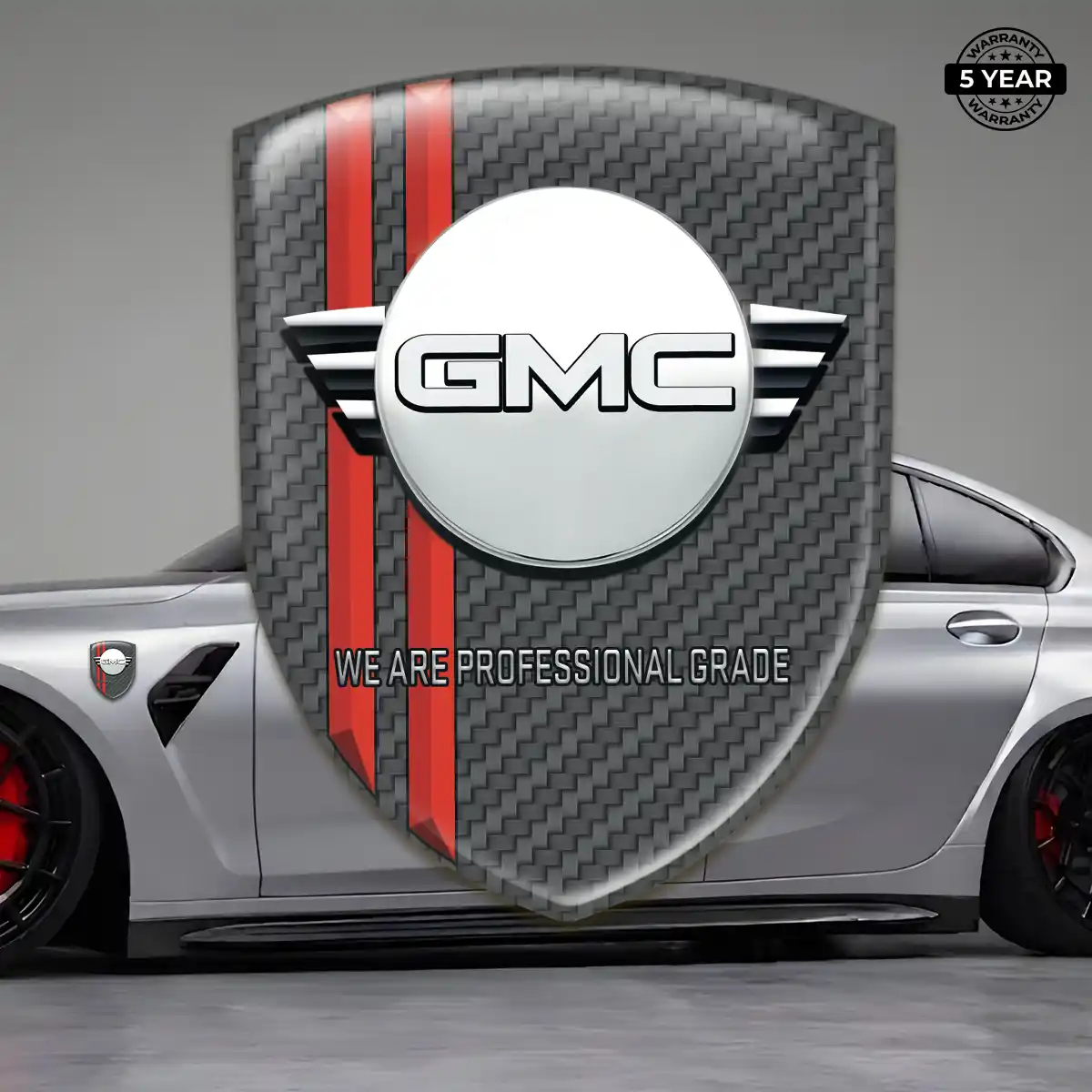 GMC 3D Logo Sticker Refined Design