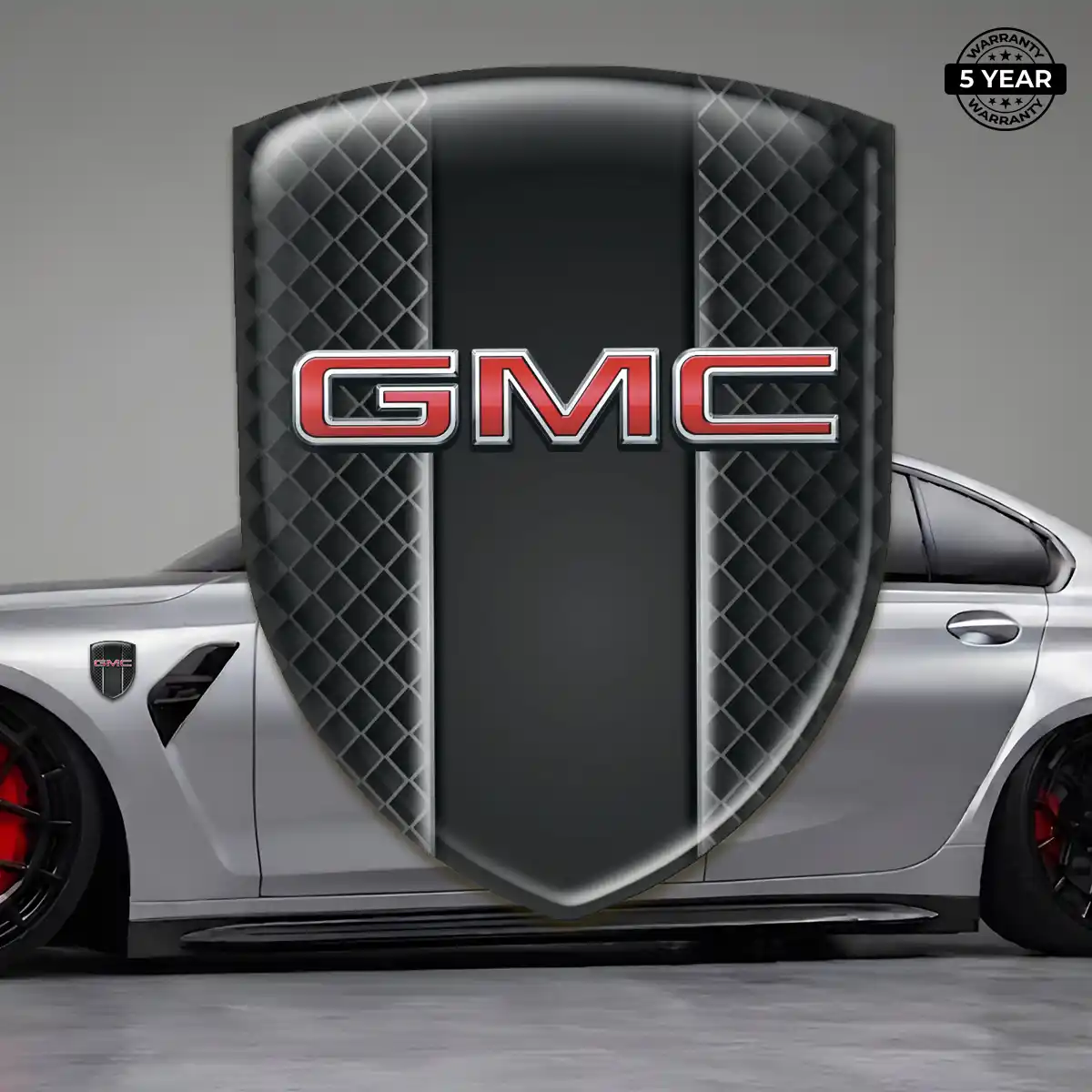 GMC 3D Resin Sticker Premium Dome