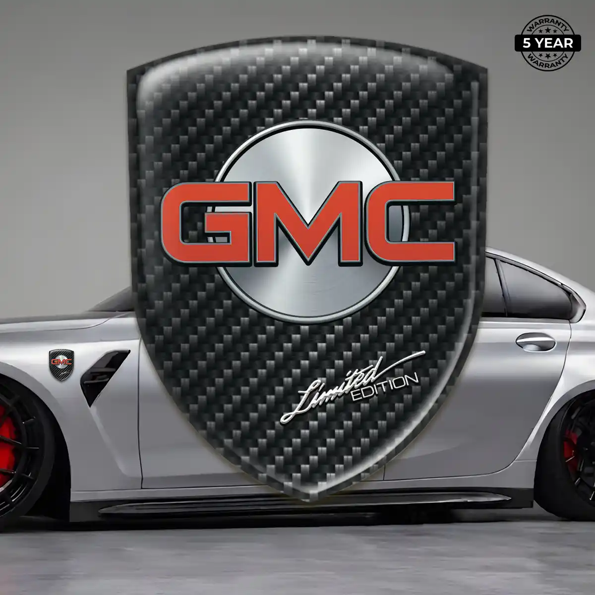 GMC Automotive Emblem Sticker Elite Finish
