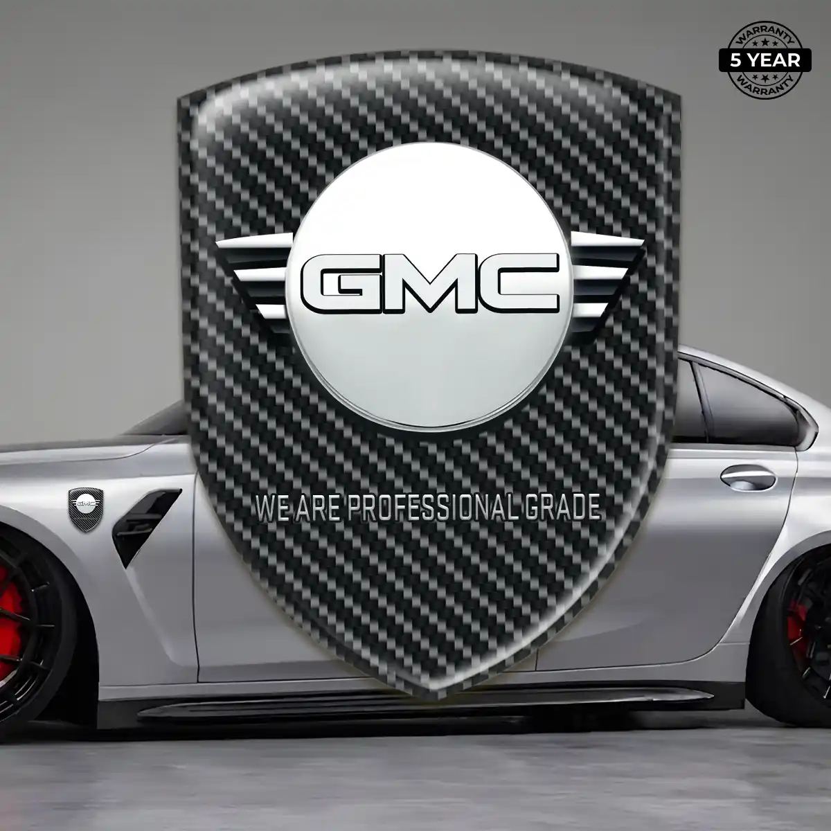 GMC Automotive Emblem Sticker Premium Dome