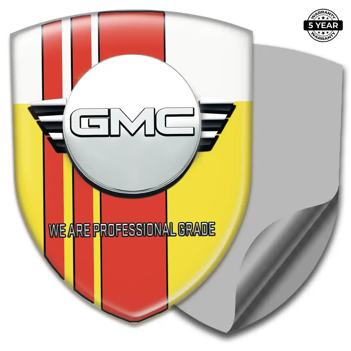 GMC Automotive Logo Sticker Resin Luxe