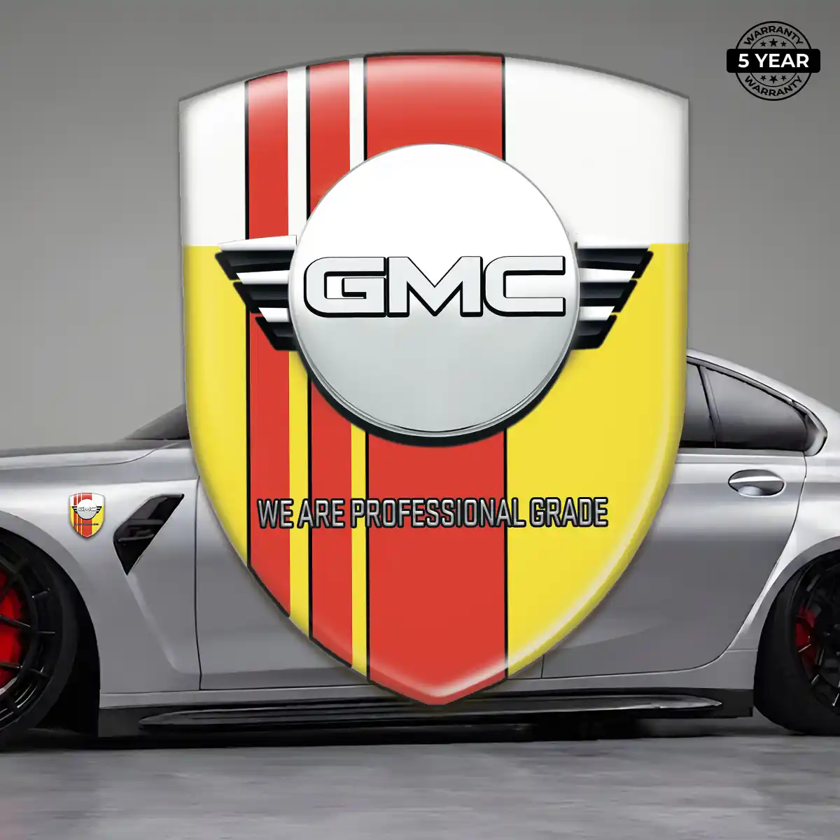 GMC Automotive Logo Sticker Resin Luxe