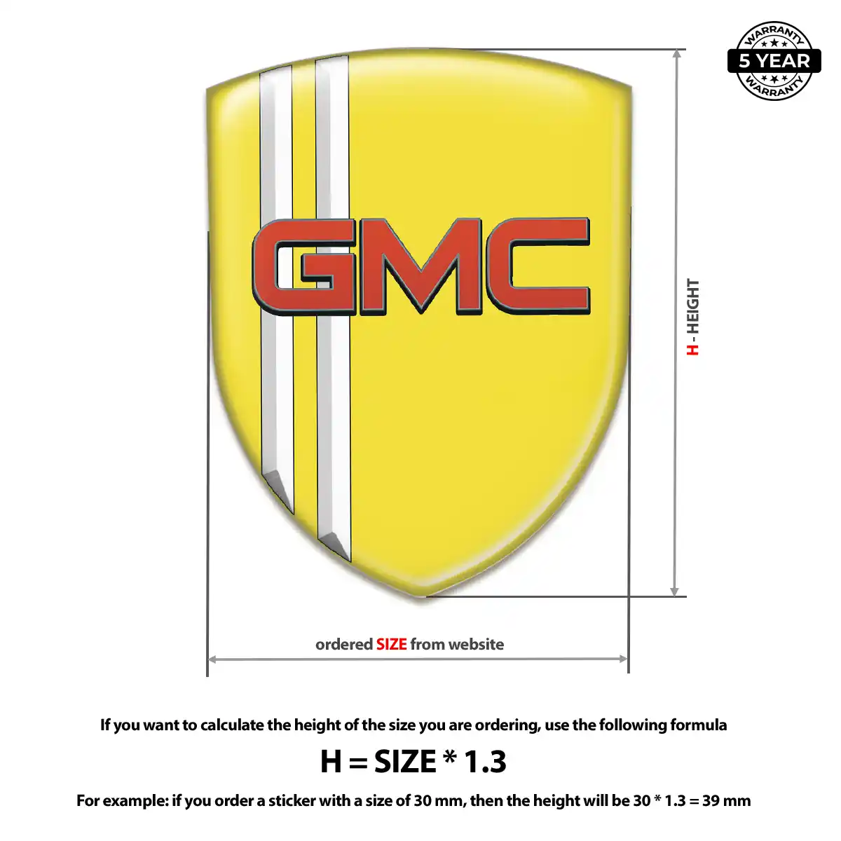 GMC Automotive Logo Sticker Sleek Style