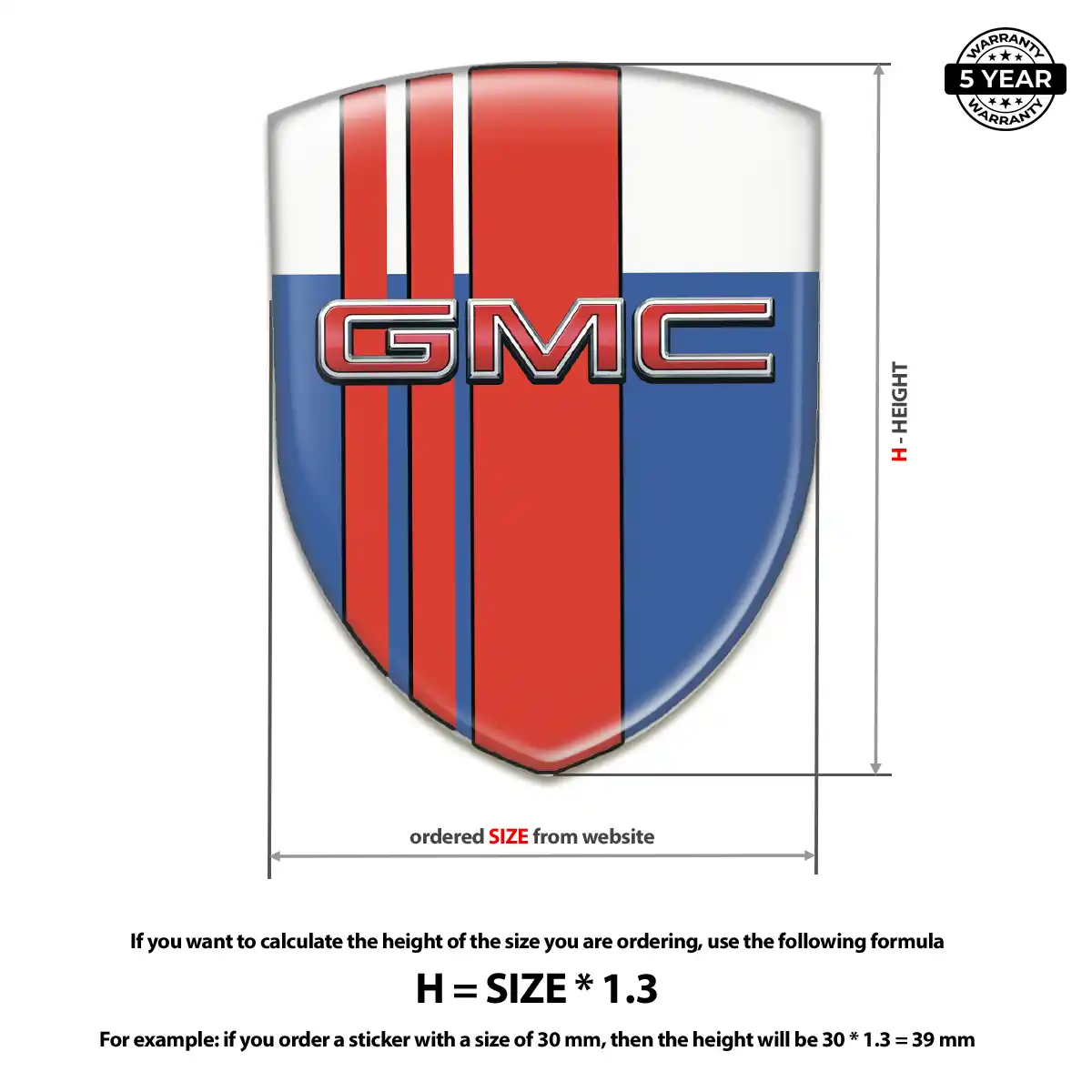 GMC Automotive Resin Decal Elite Edition