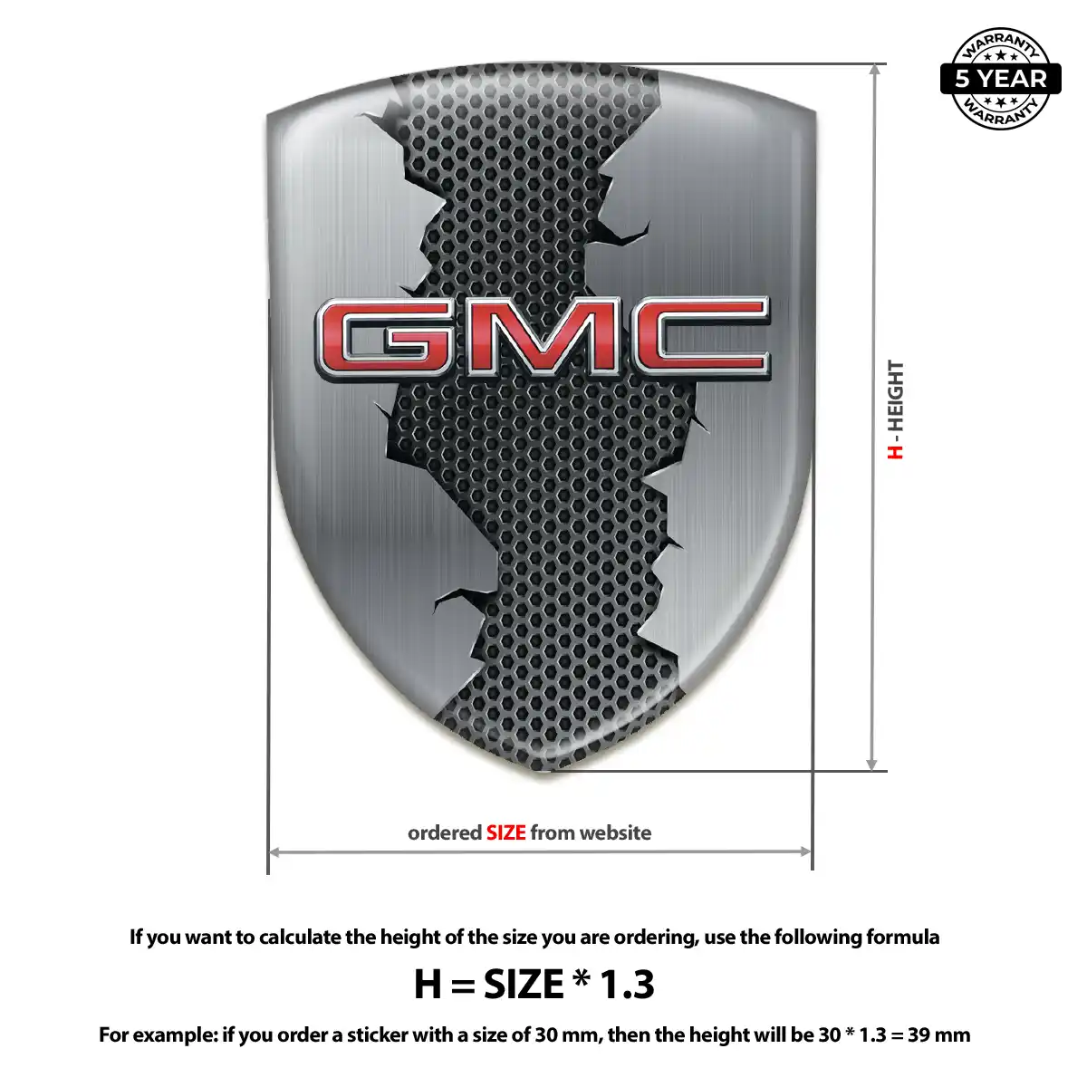 GMC Automotive Resin Decal Exclusive Series