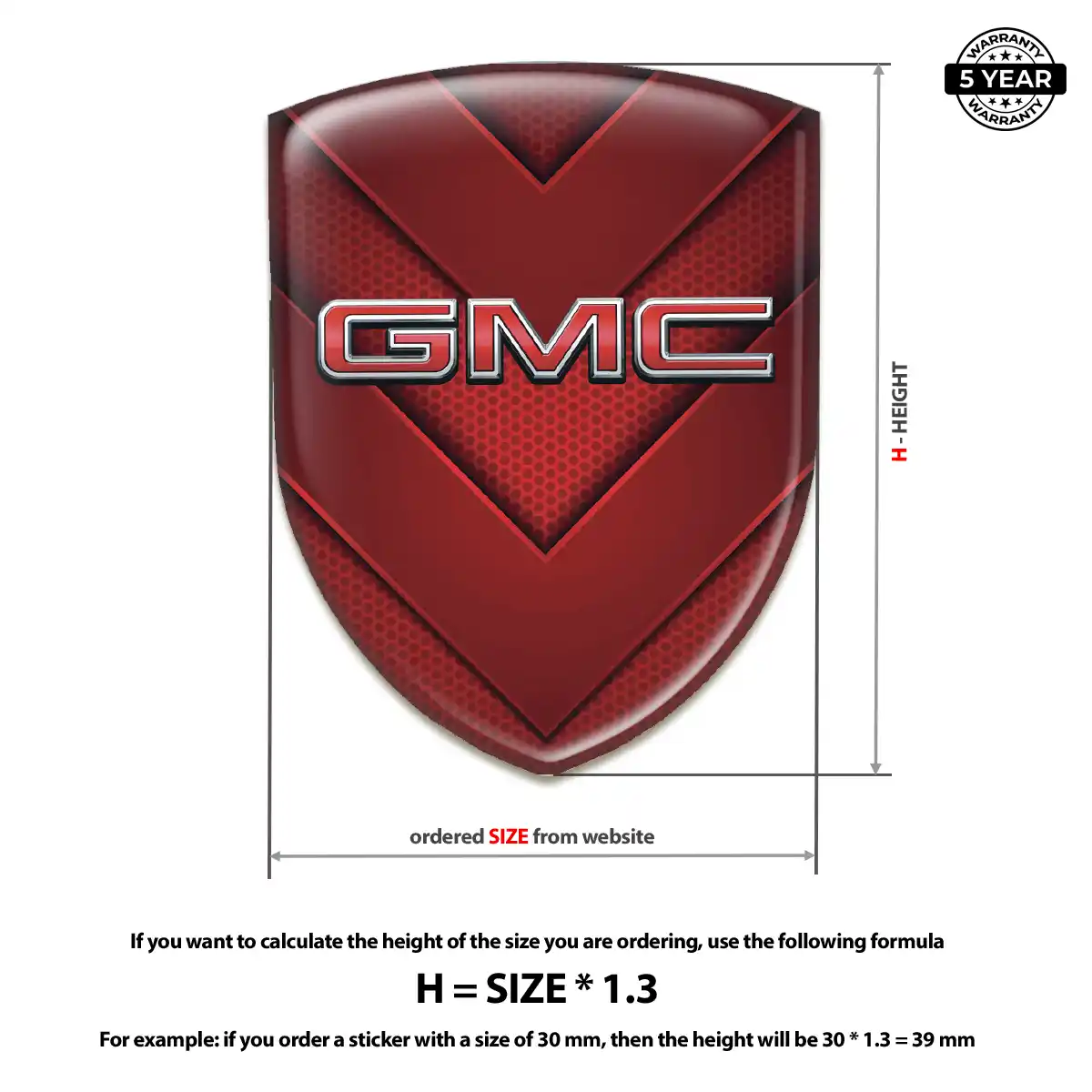GMC Automotive Resin Decal Superior Craft
