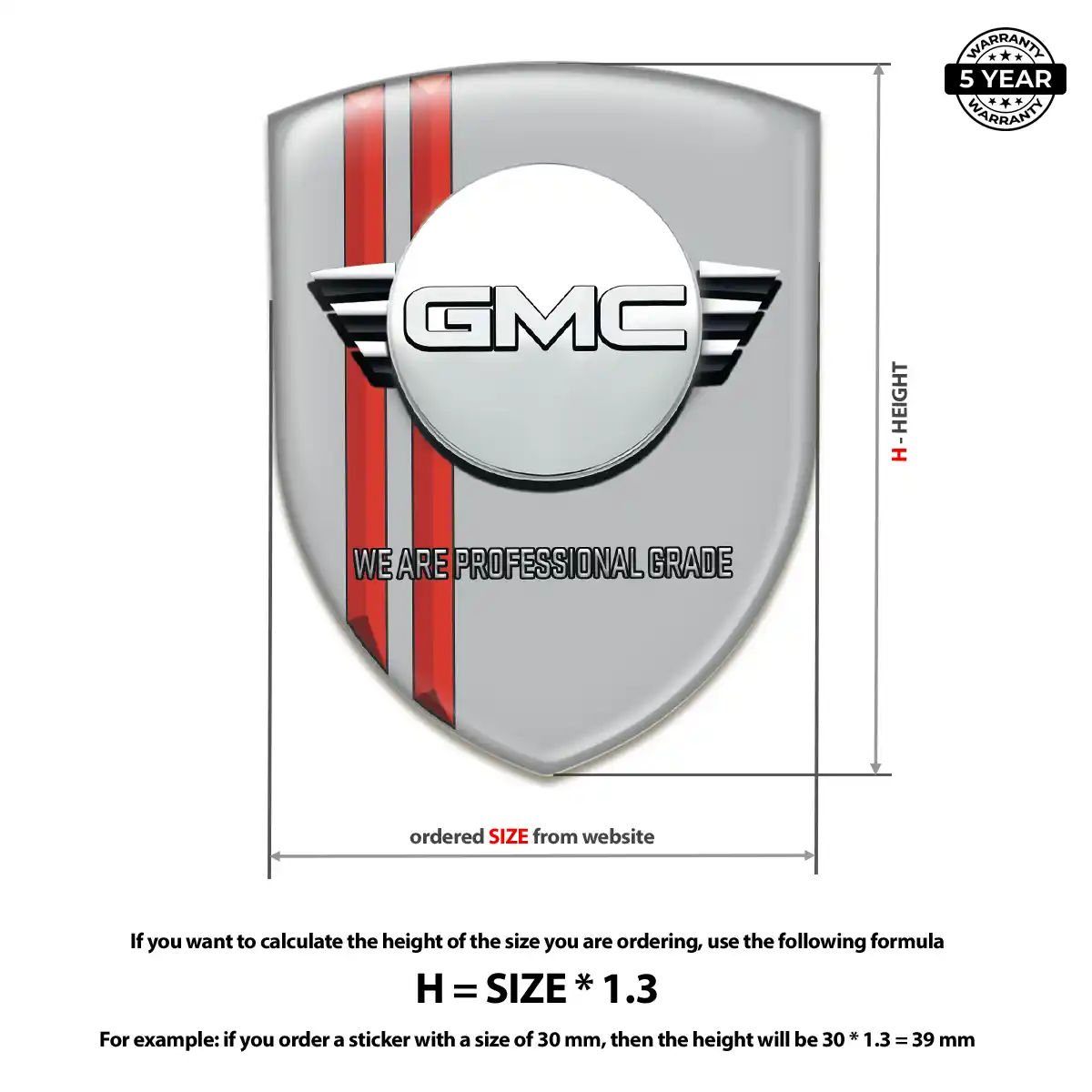 GMC Badge Elite Finish