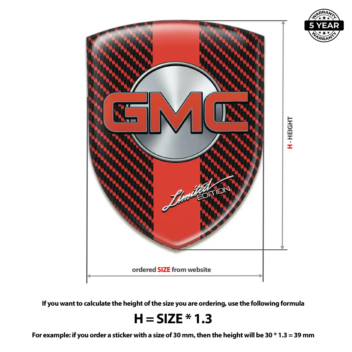 GMC Badge Premium Dome
