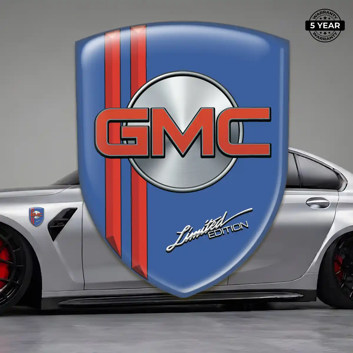 GMC Car Badge Sticker Deluxe Edition