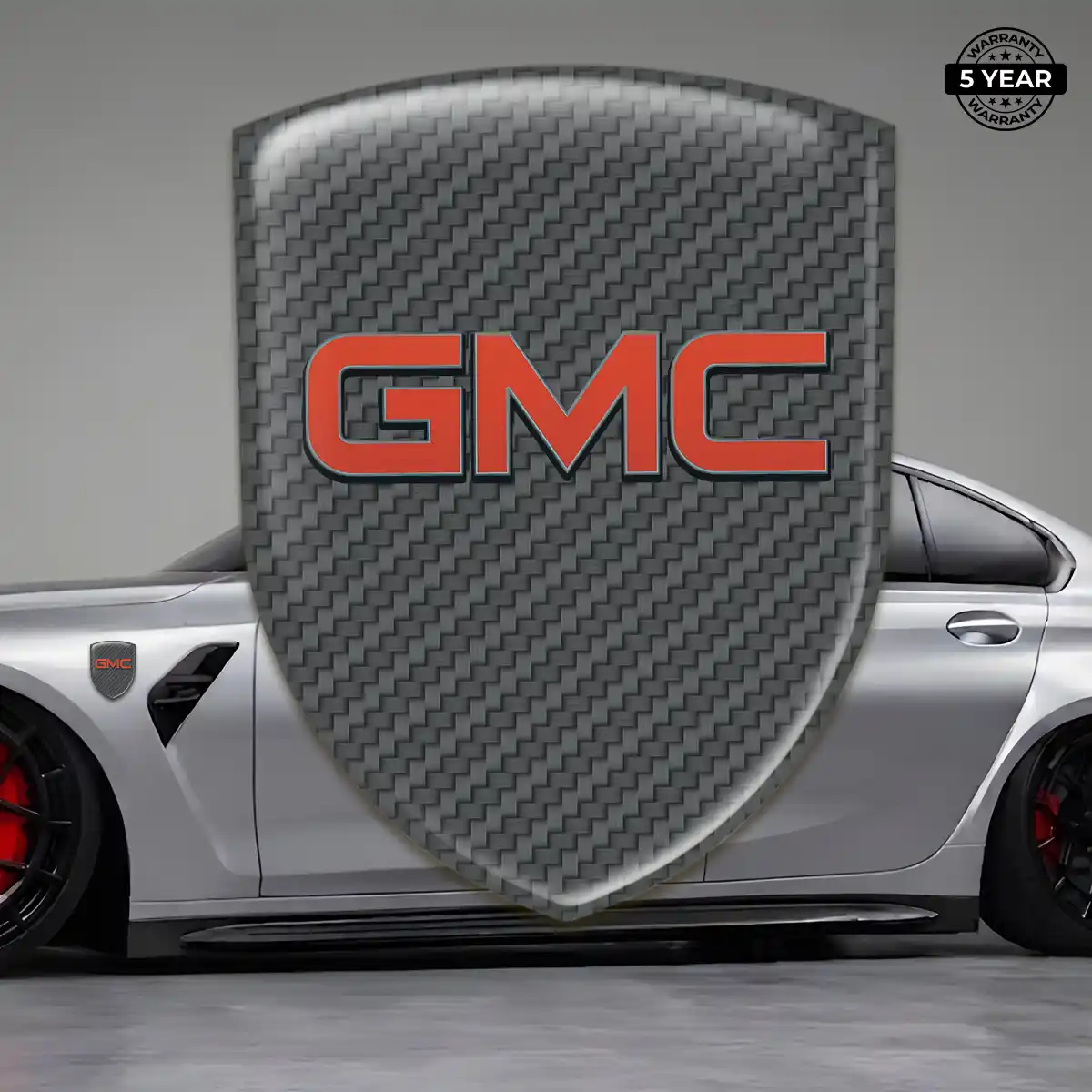 GMC Car Badge Sticker Elite Finish