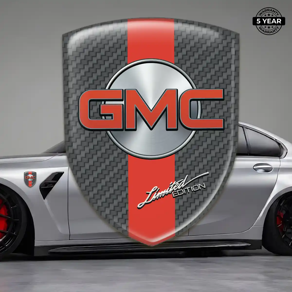 GMC Car Badge Sticker Premium Dome