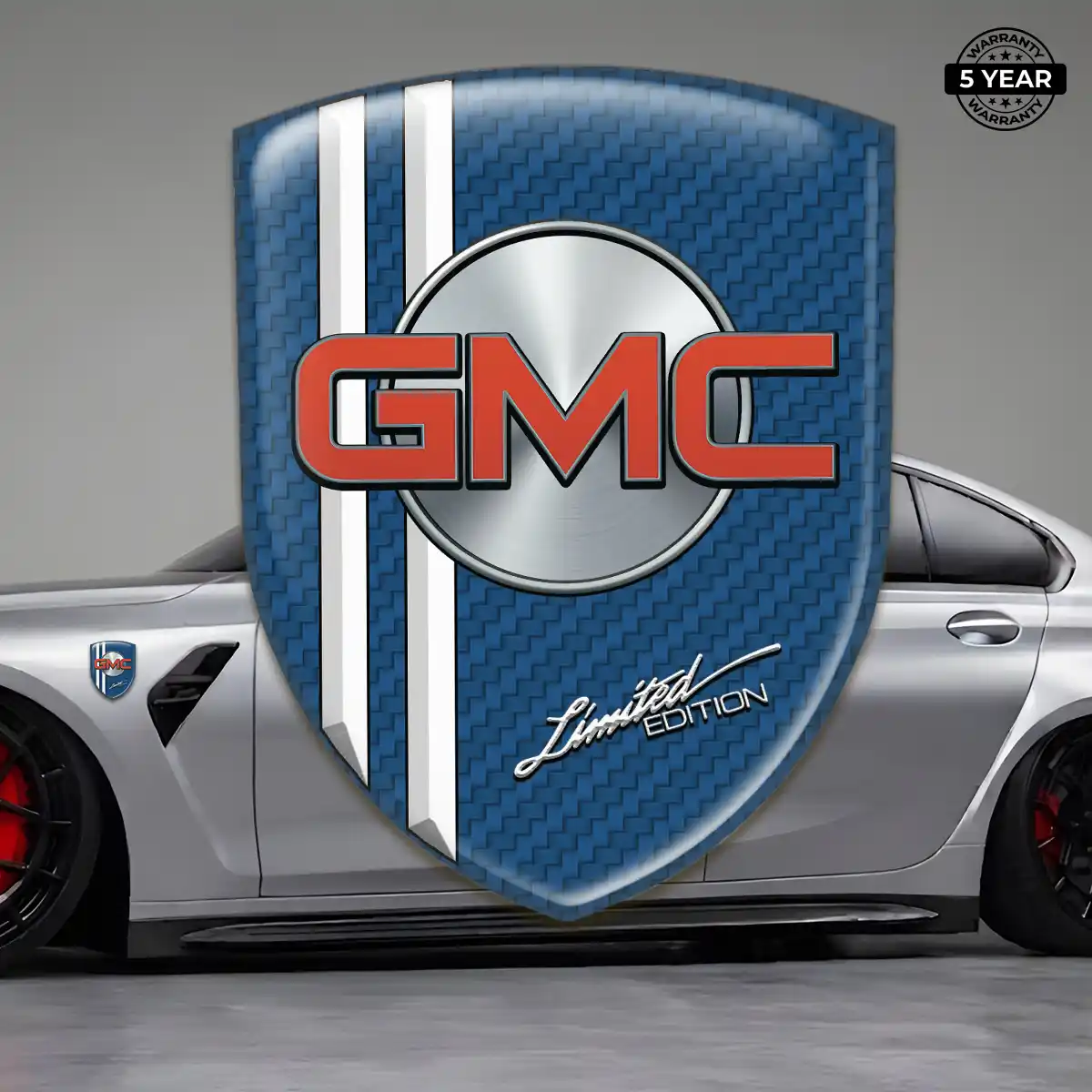 GMC Car Emblem Decal Elite Finish