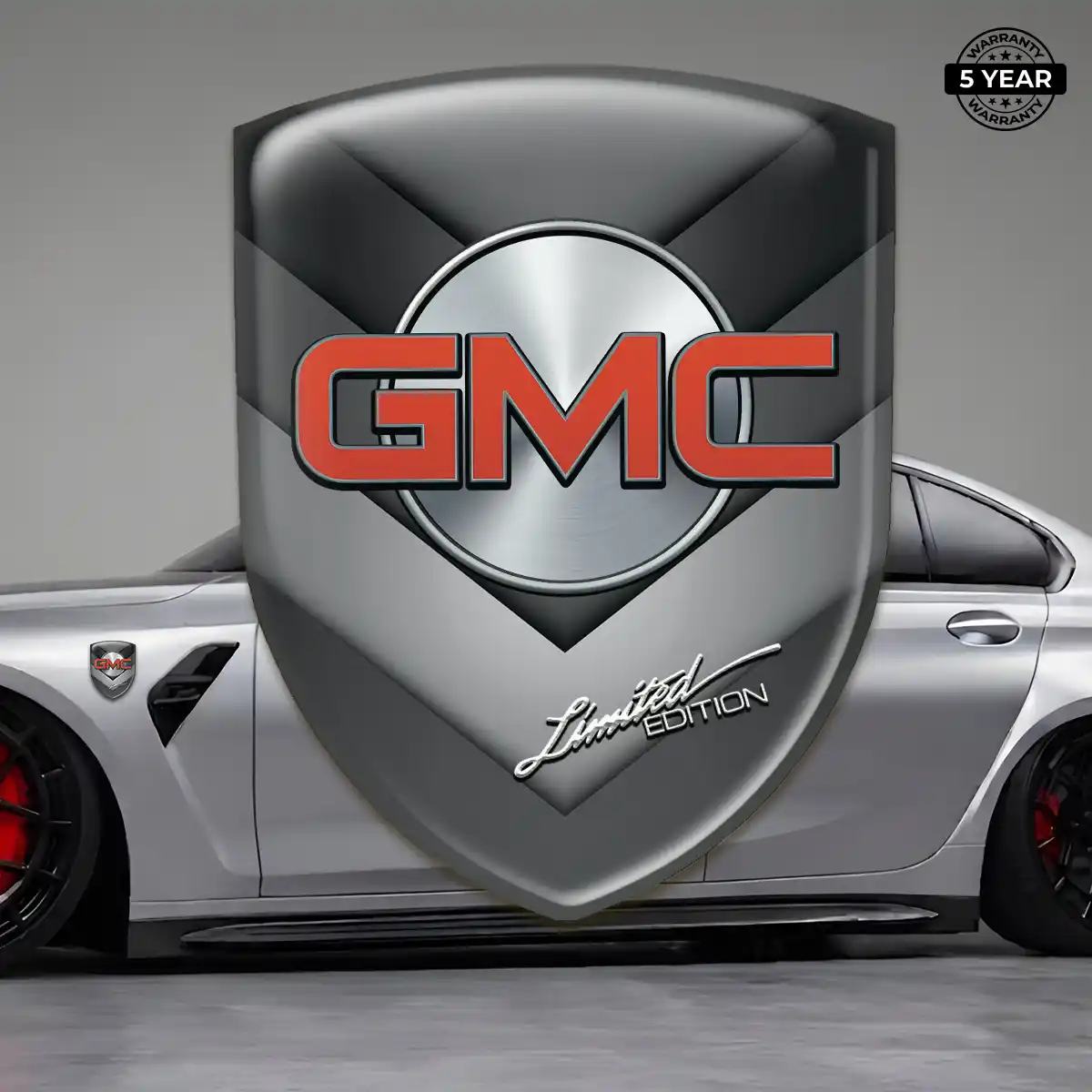 GMC Car Emblem Decal Premium Dome