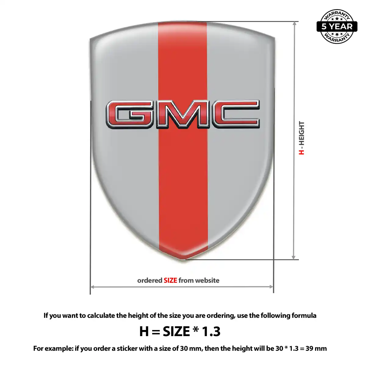 GMC Car Emblem Decal Sleek Style