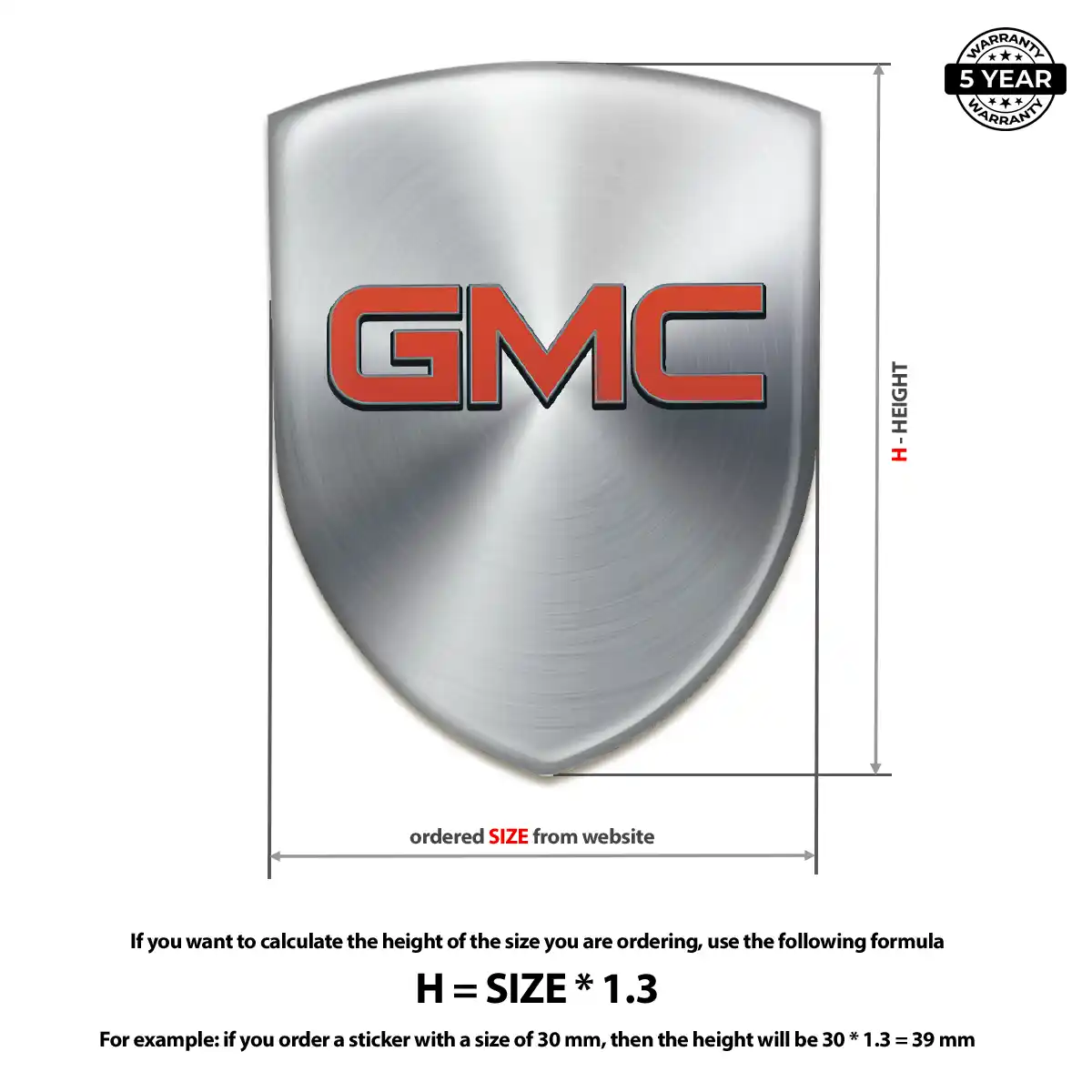 GMC Car Emblem Overlay Deluxe Edition