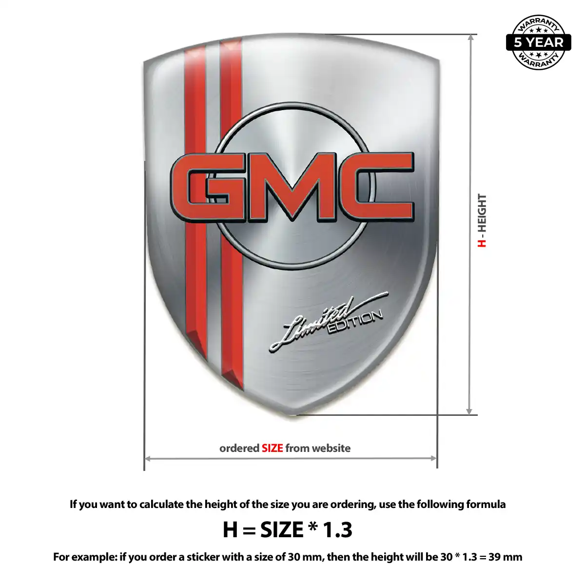 GMC Car Emblem Overlay Elite Finish