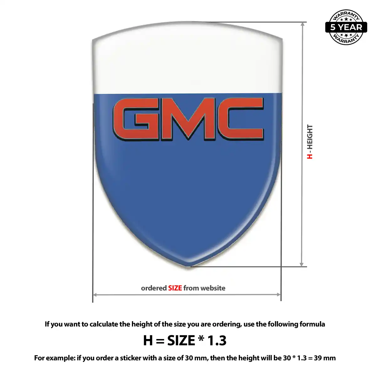 GMC Car Emblem Overlay Noble Edition