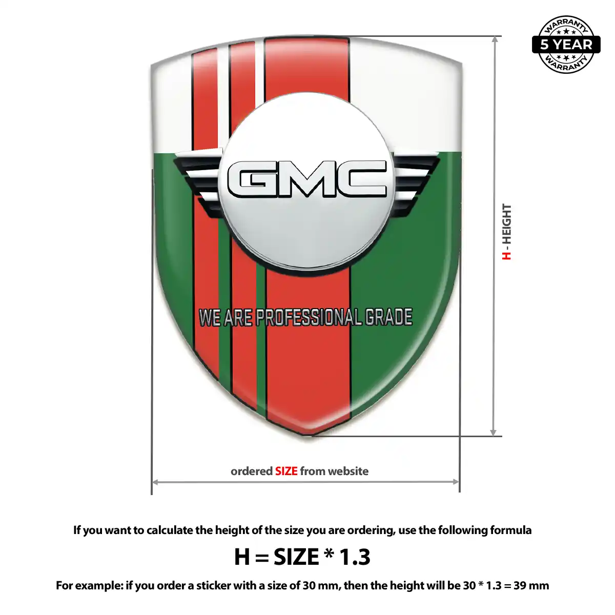 GMC Car Emblem Overlay Opulent Line