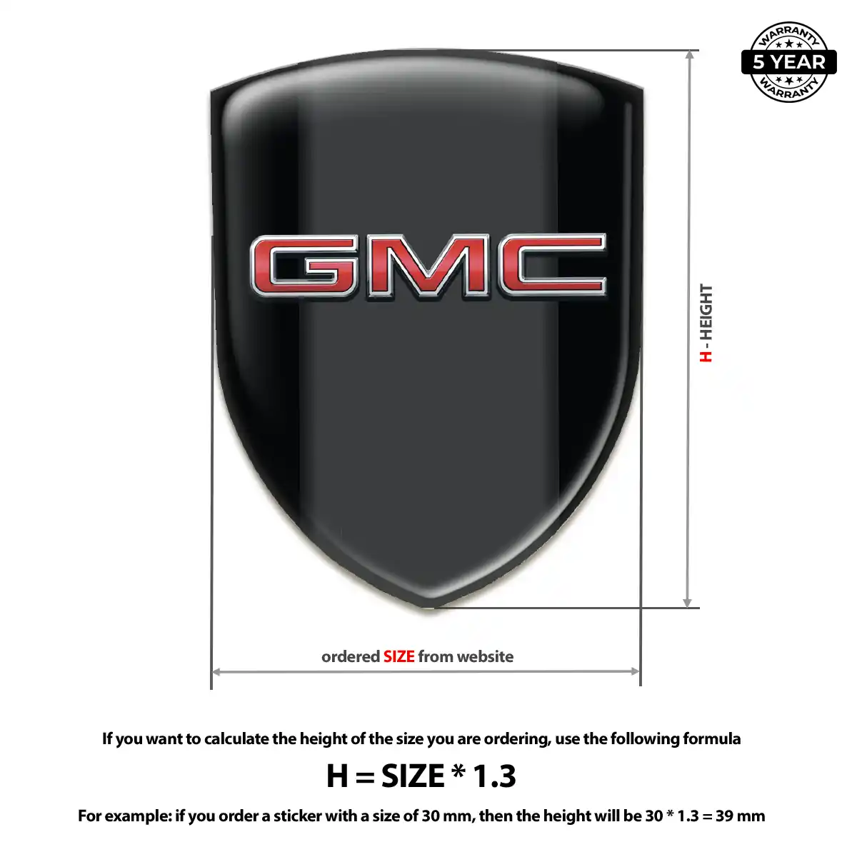 GMC Car Emblem Overlay Refined Design