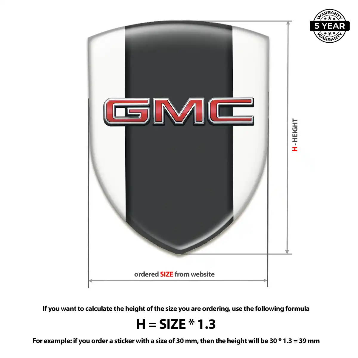 GMC Car Emblem Overlay Sleek Style