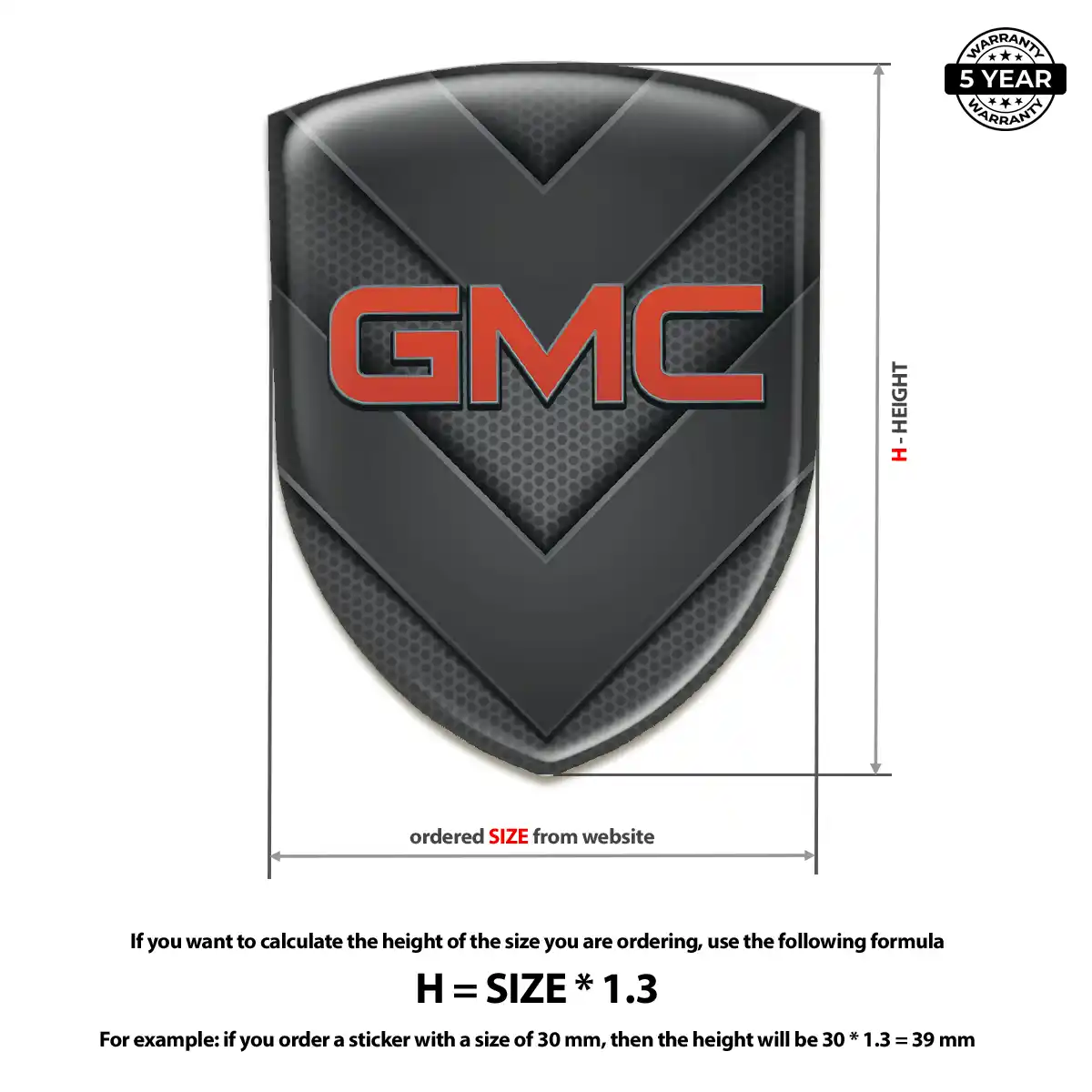 GMC Car Emblem Overlay Superior Craft