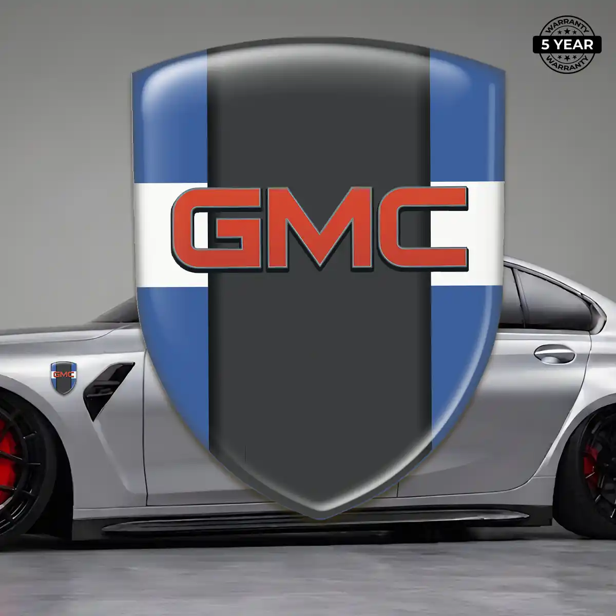 GMC Car Emblem Sticker Premium Dome