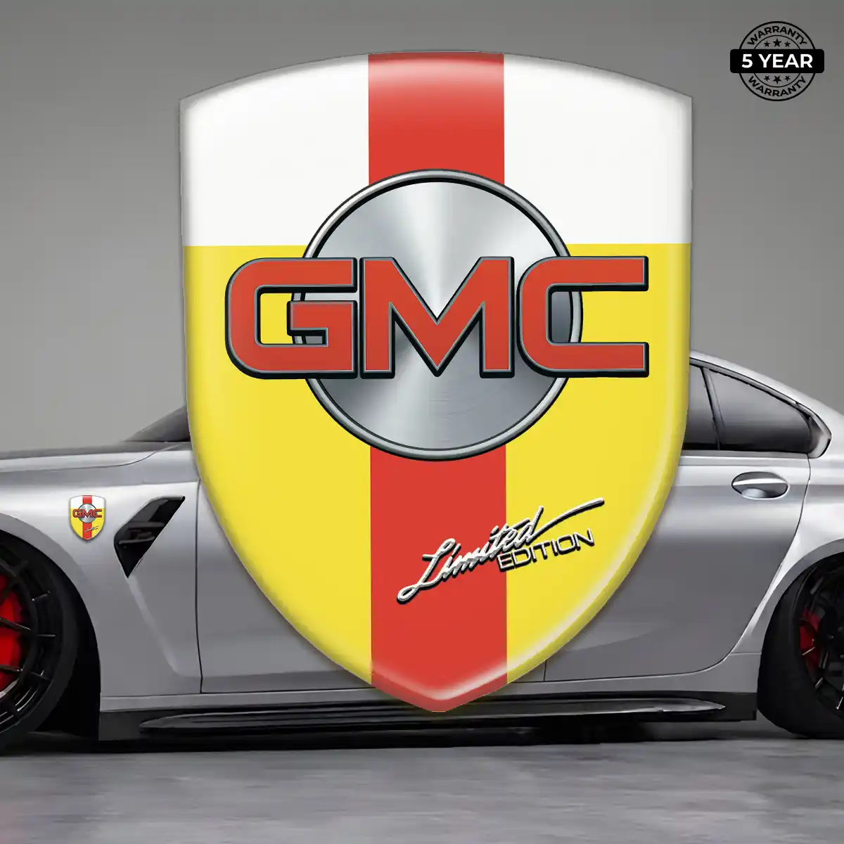 GMC Car Emblem Sticker Prestige Line
