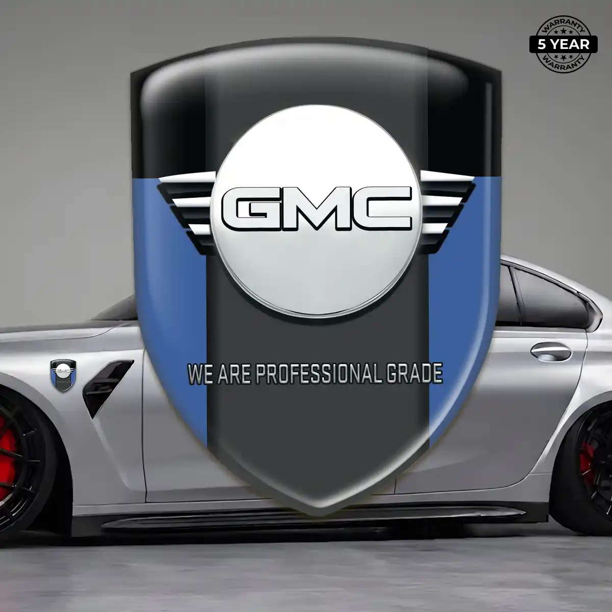 GMC Car Emblem Sticker Refined Design