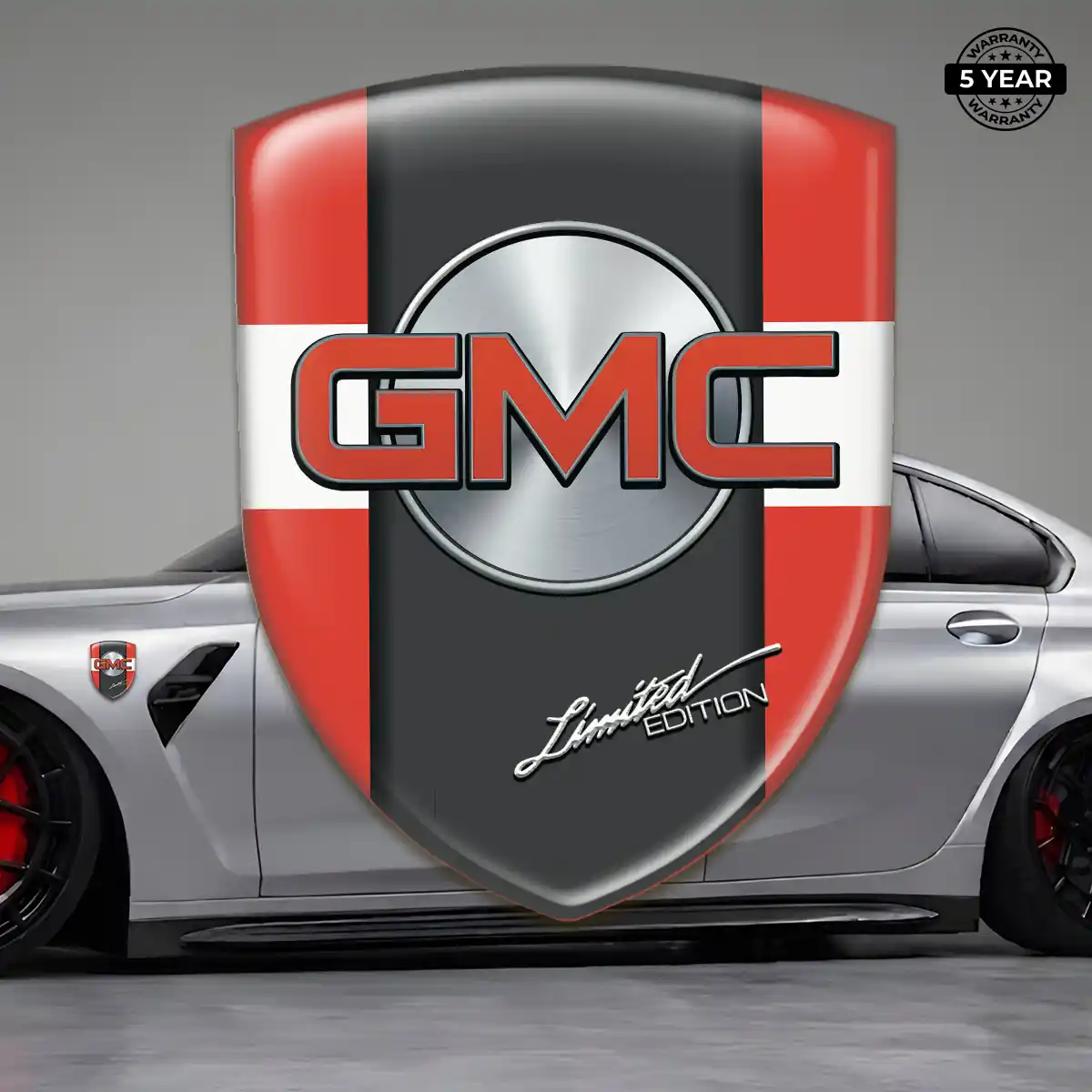 GMC Car Emblem Sticker Resin Luxe