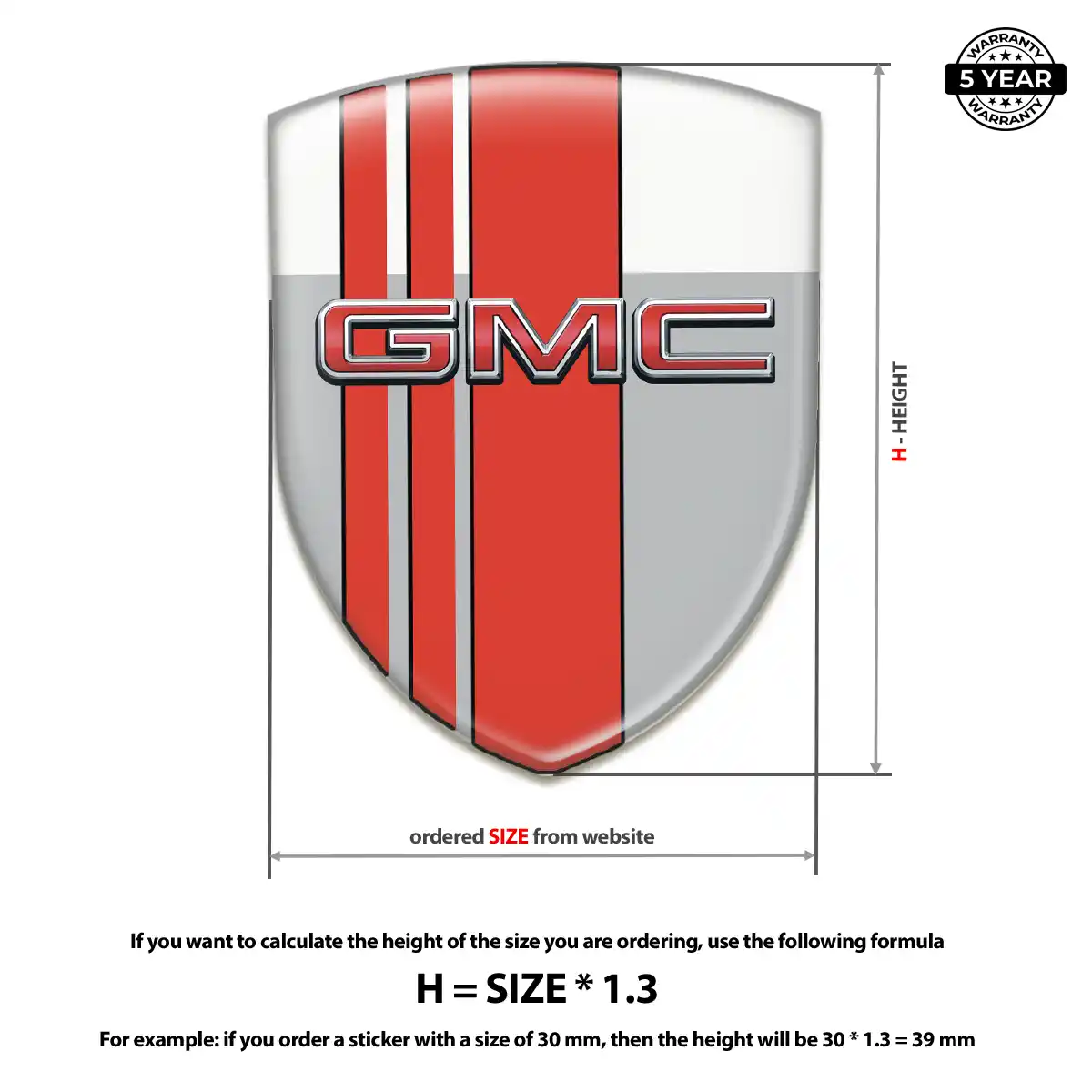 GMC Car Logo Decal Opulent Line