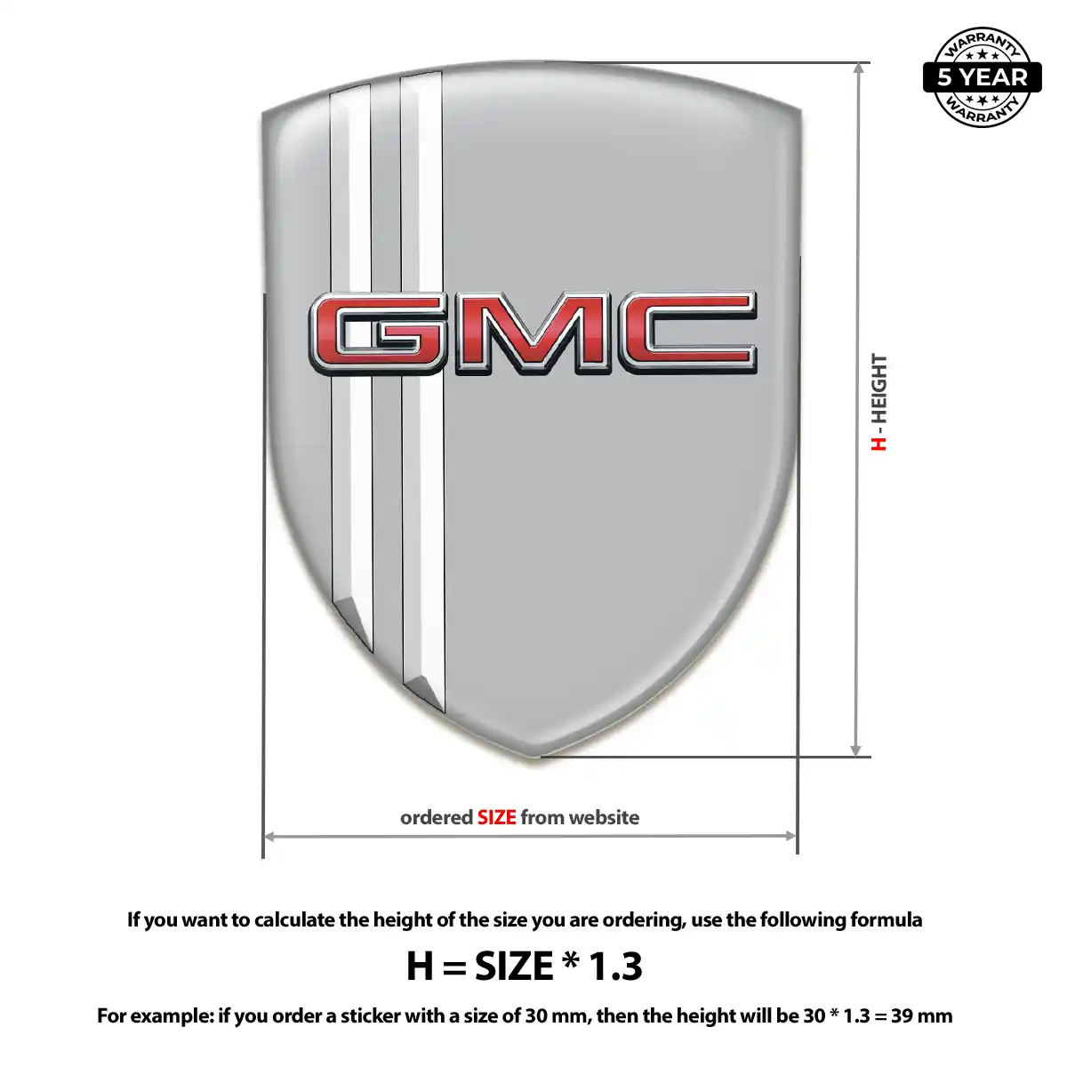 GMC Car Logo Decal Sleek Style