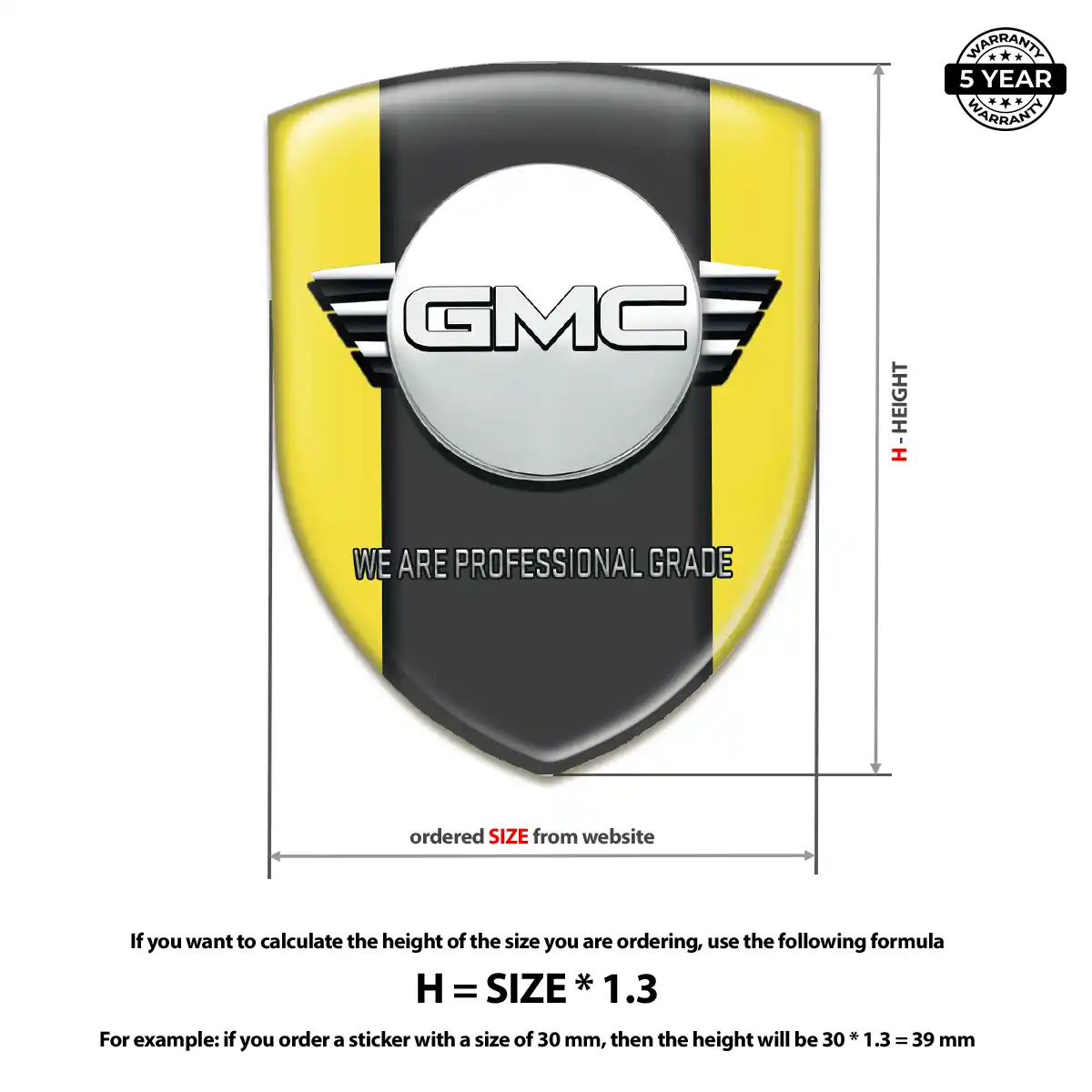 GMC Car Logo Decal Superior Craft