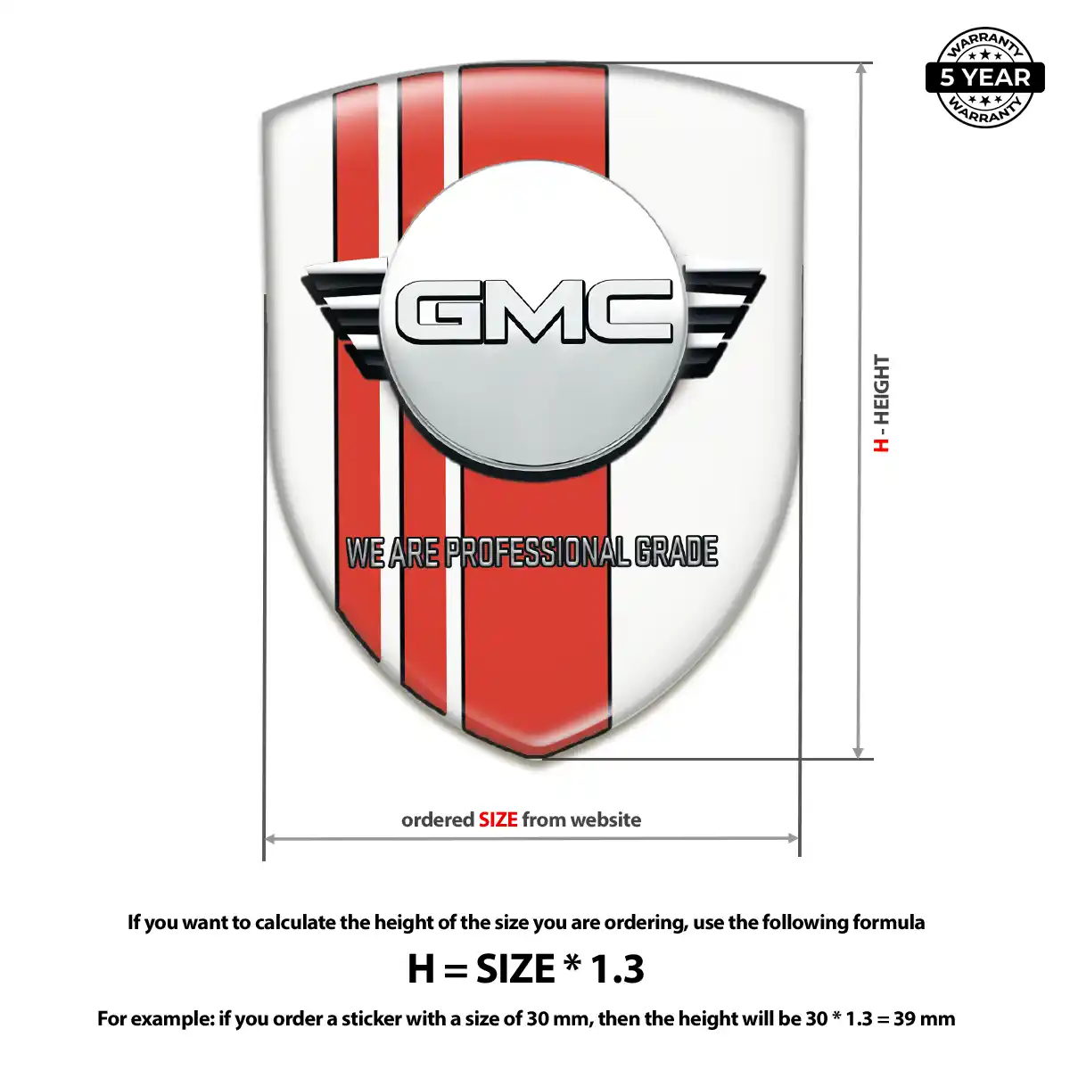 GMC Crest Emblem Resin Elite